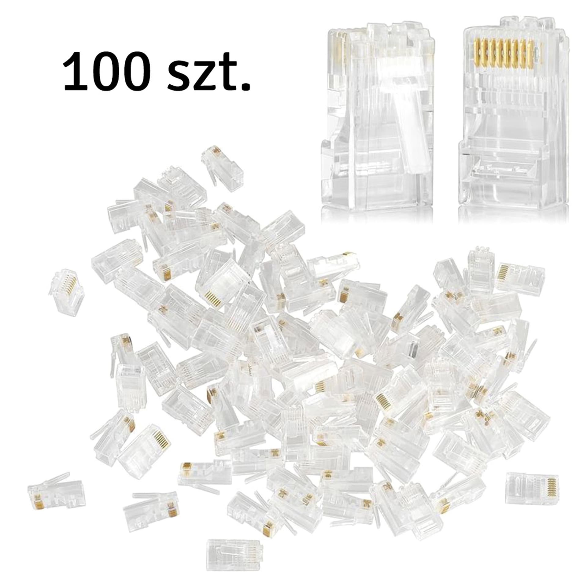 

RJ1A Końcówka rj45 (100szt.)