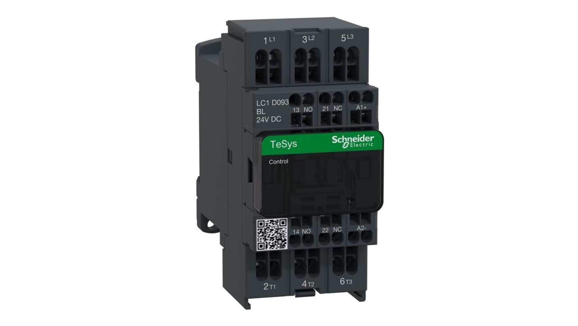 

TeSys Deca Stycznik mocy 9A 3P 24V DC 1Z 1R LC1D093BL