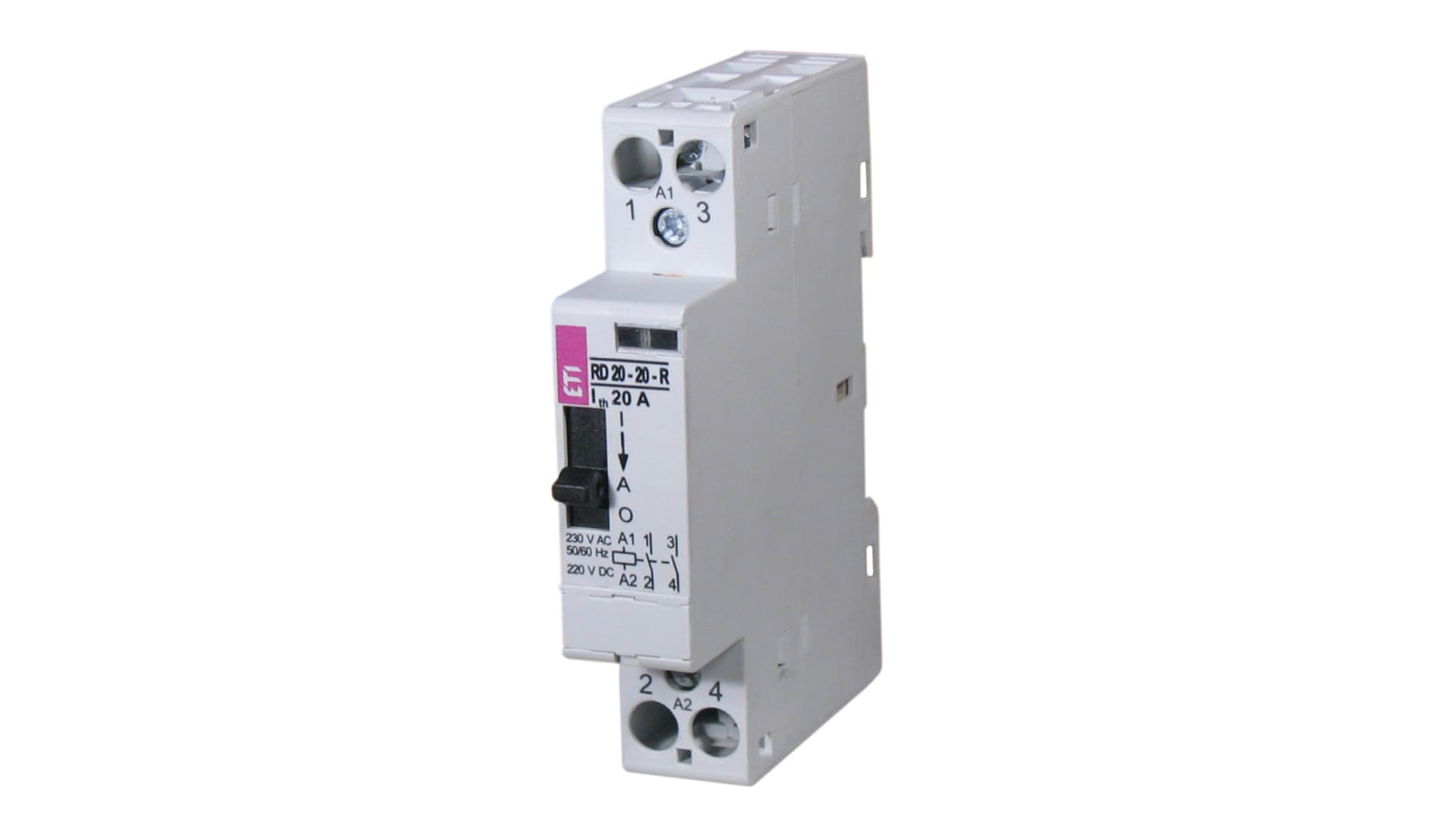 

Stycznik modułowy 20A 230V AC 2Z 0R R20-20-R-230V AC 002464040