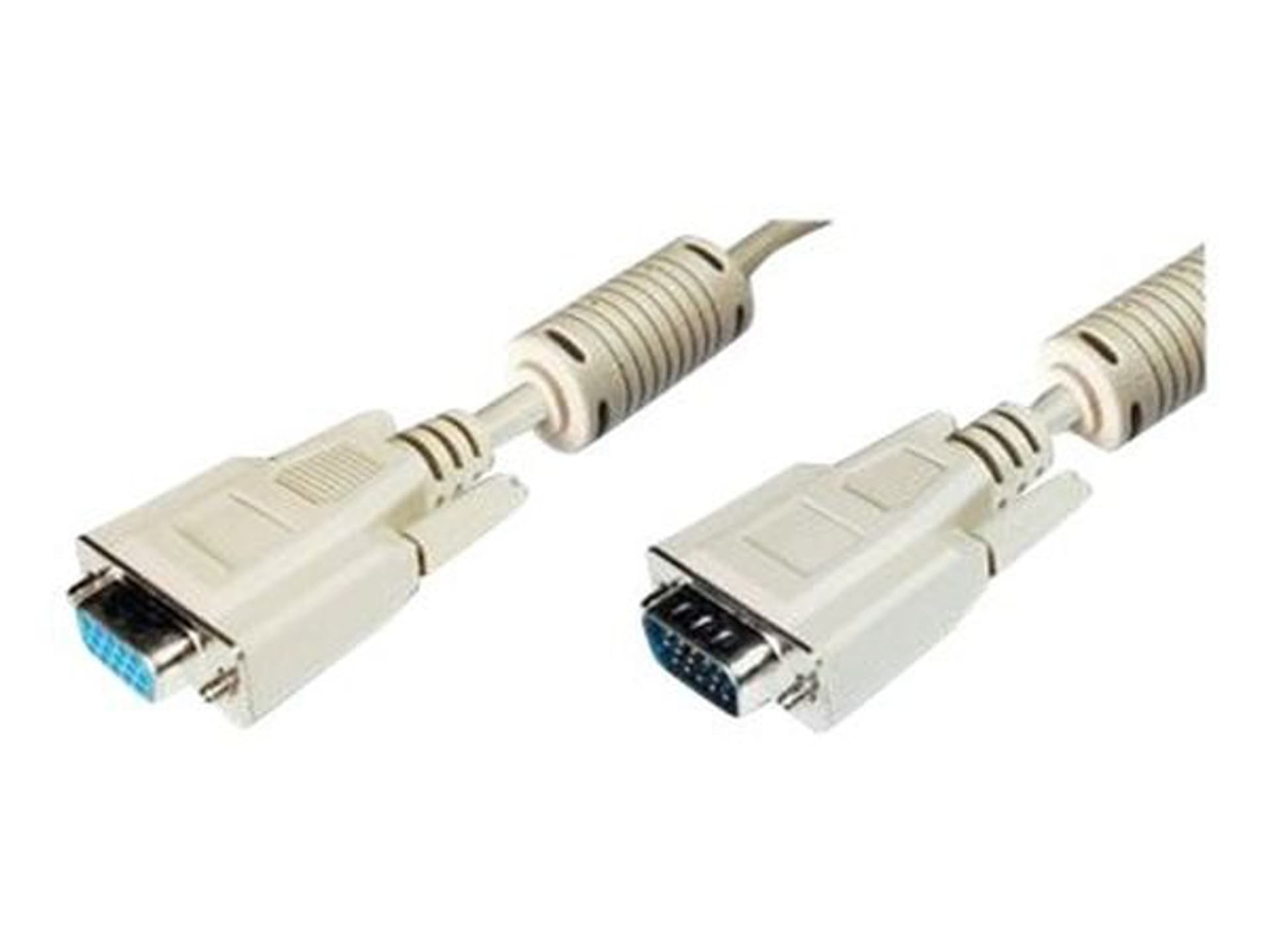 

Kabel przedłużający SVGA Typ DSUB15/DSUB15, M/Ż beżowy 15m AK-310203-150-E