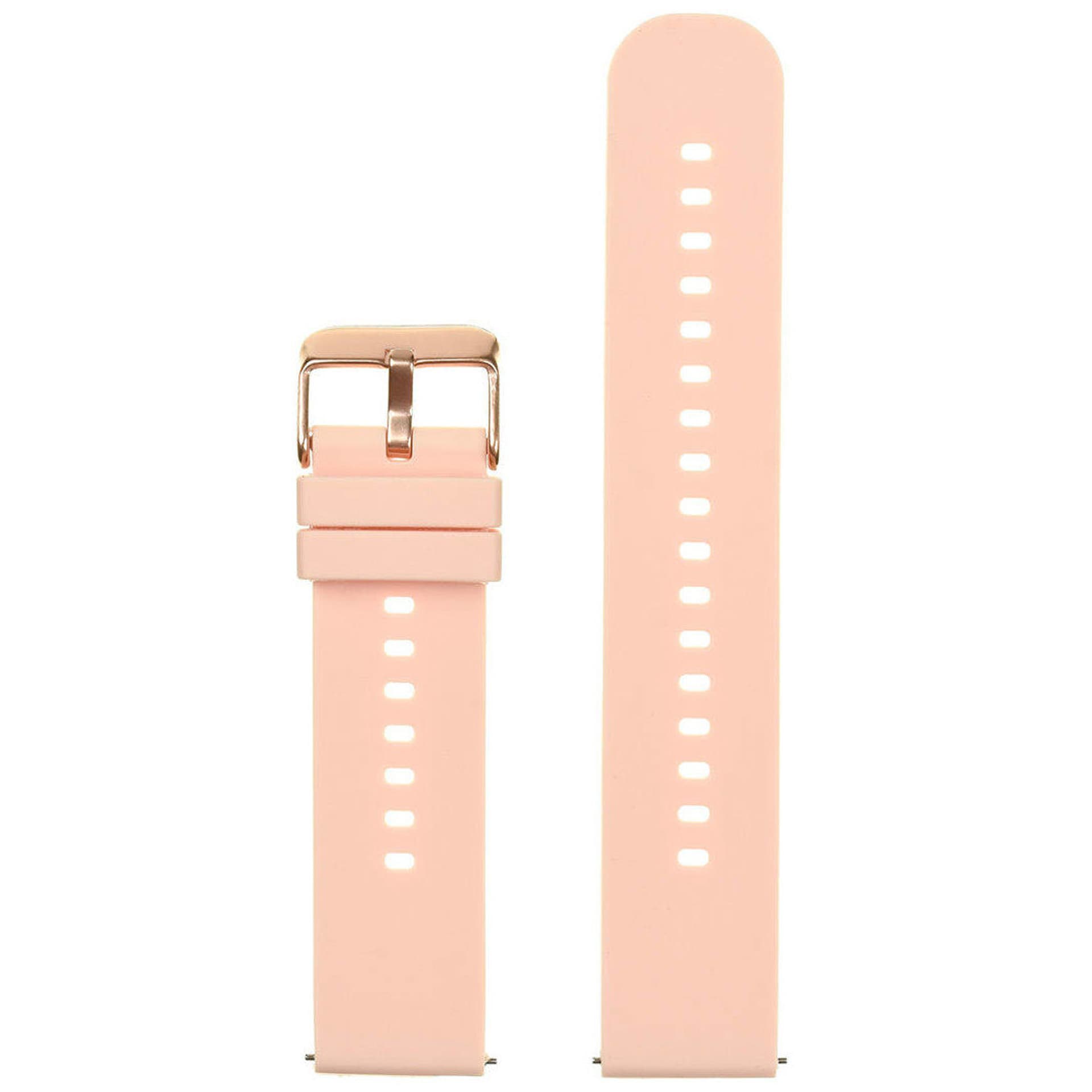 

Pasek gumowy do smartwatch U01 - niebieski/r.gold - 18mm