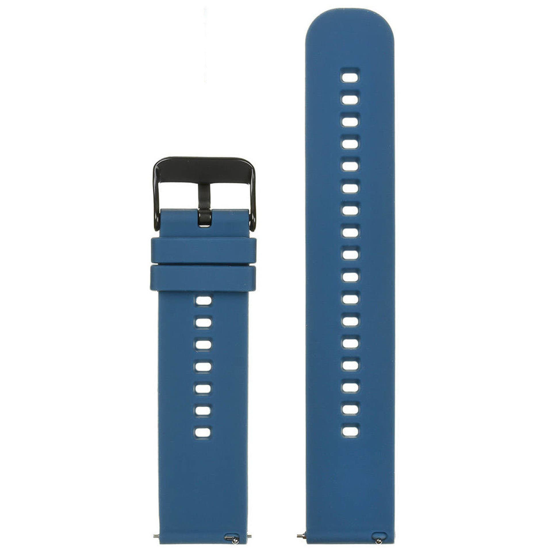 

Pasek gumowy do zegarka U27 - granatowy/czarny - 22mm