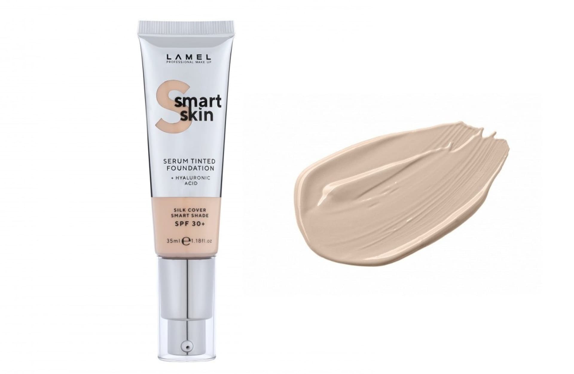 

LAMEL Smart Skin Serum Tinted Foundation Podkład nawilżający z kwasem hialuronowym nr 401 Porcelain 35ml