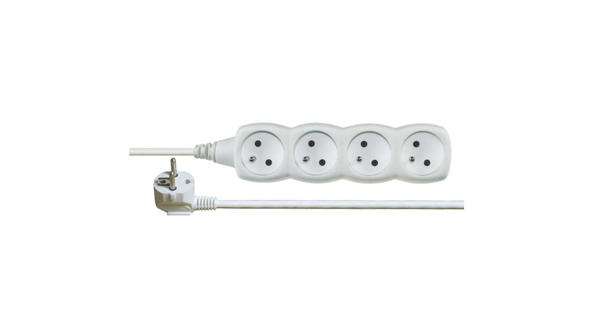 

Przedłużacz 4-gniazda z/u 2m /H05VV-F 3G1/ biały P0412