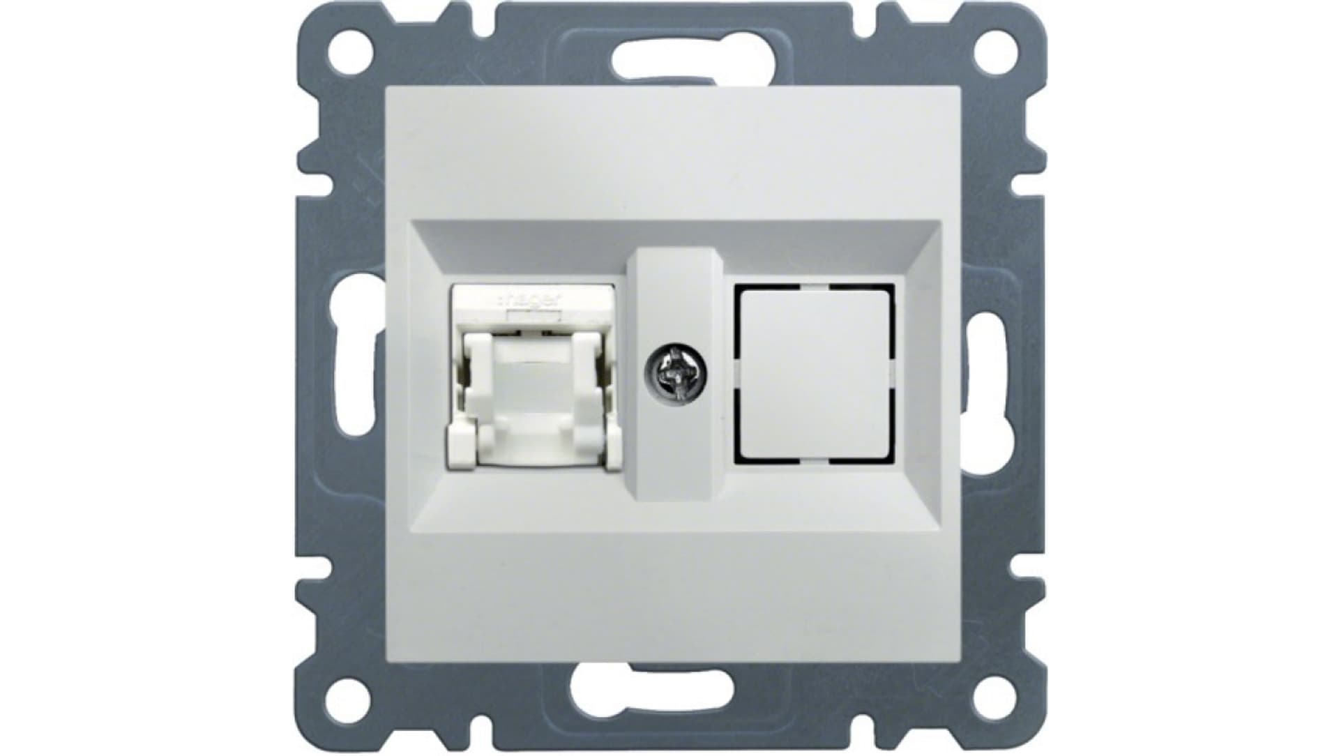 

LUMINA2 Gniazdo komputerowe pojedyncze RJ45 kat. 6 UTP białe WL2150