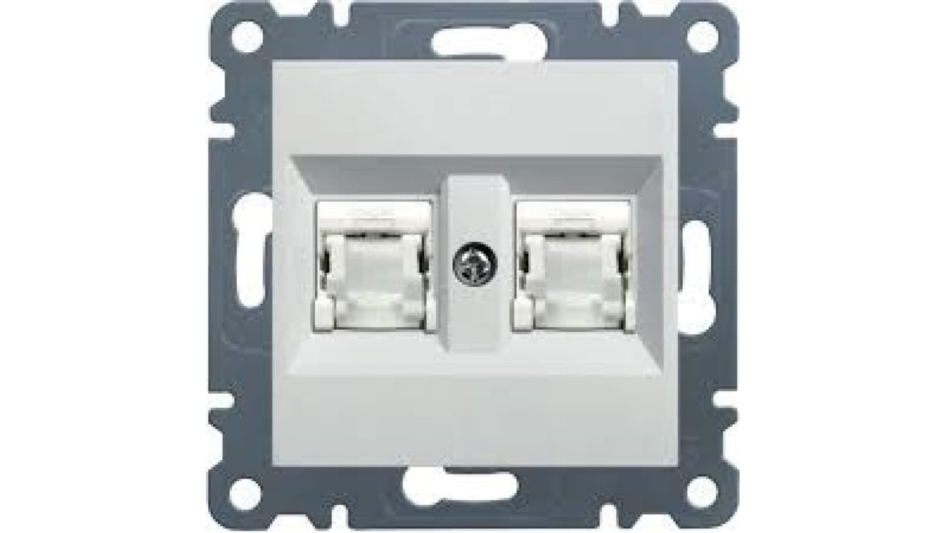 

LUMINA2 Gniazdo komputerowe podwójne RJ45 kat. 6 UTP białe WL2160