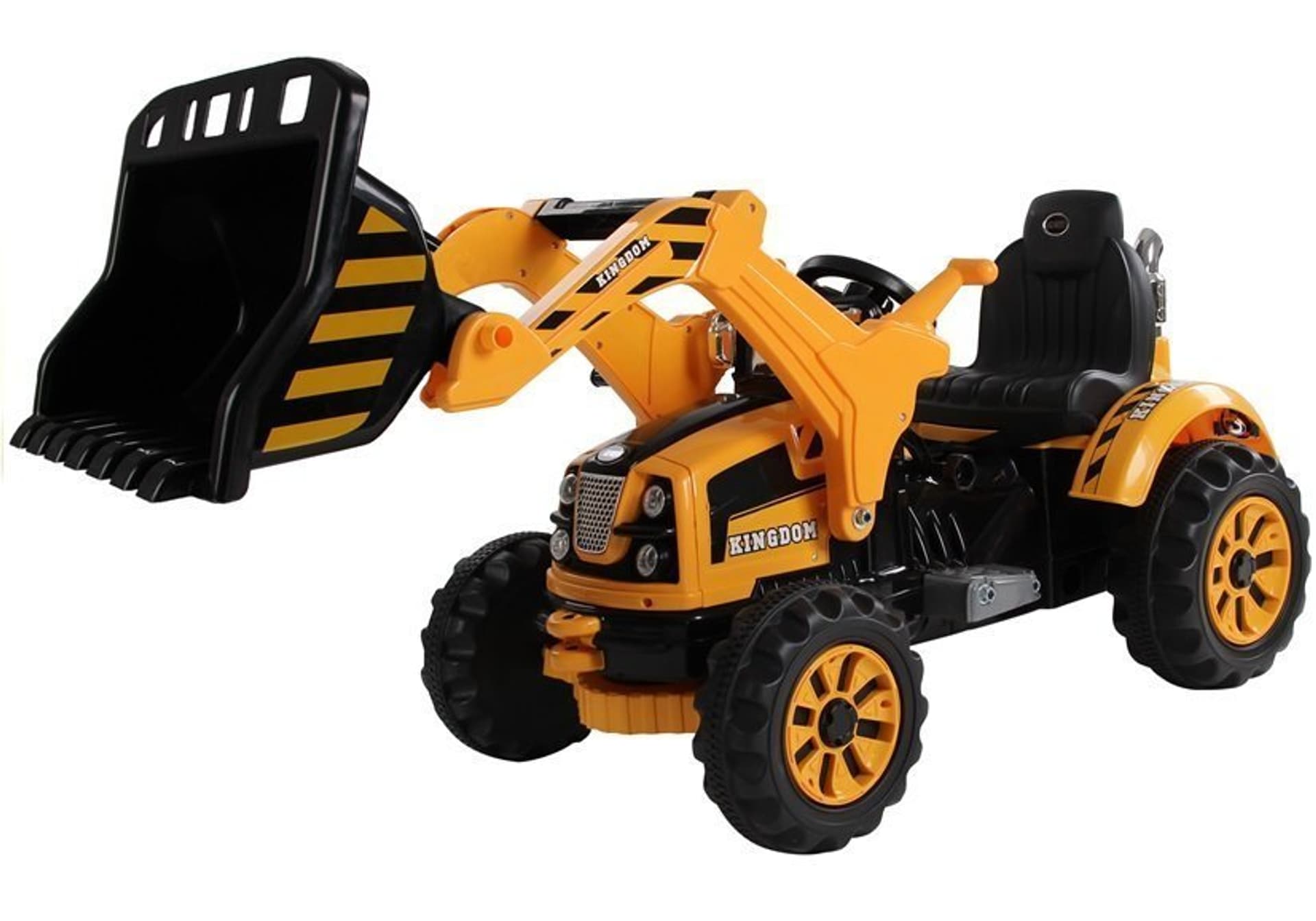 

Traktor na akumulator z Łyżką Koparka Pomarańczowy
