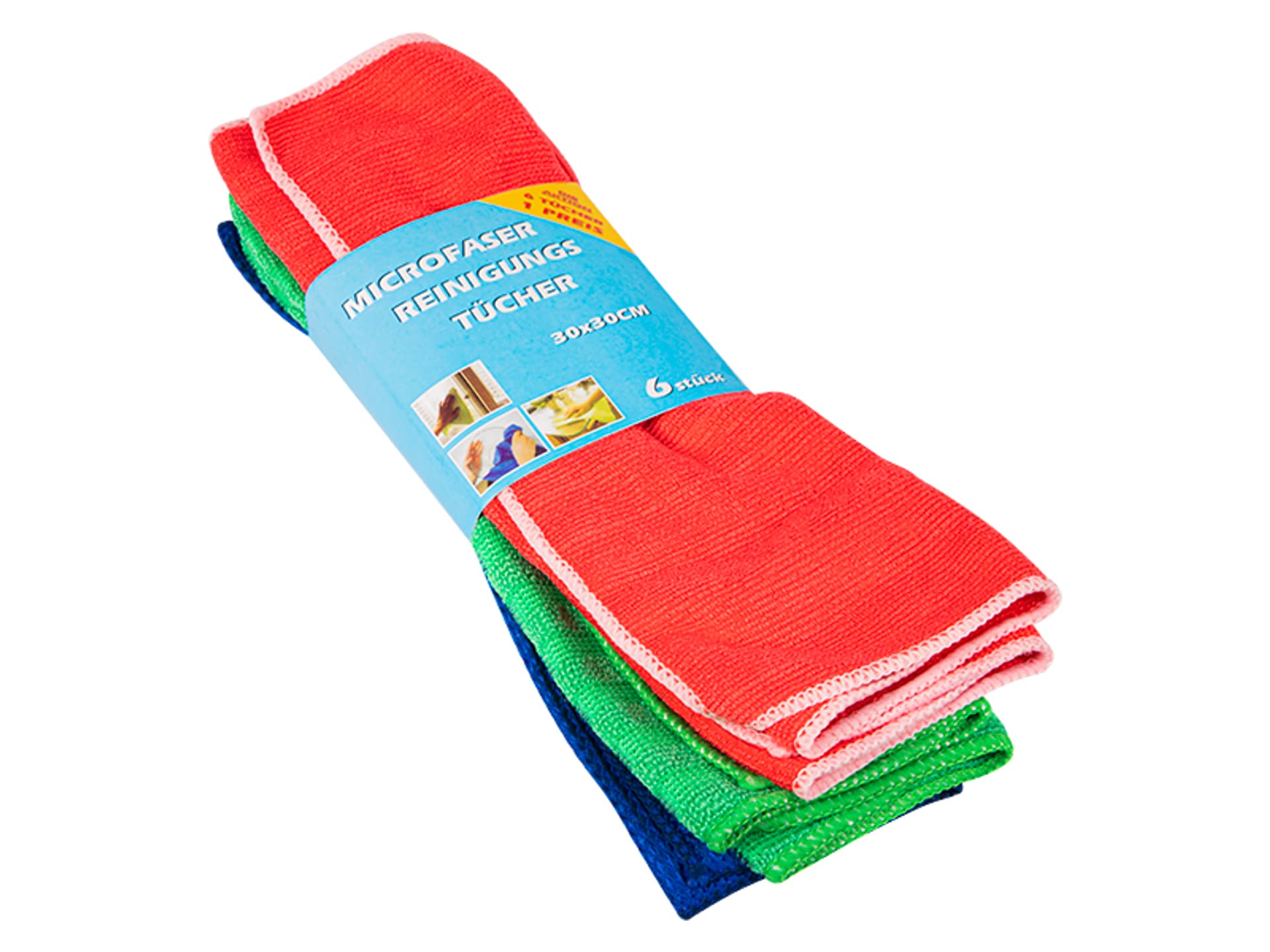 

52-245# Ściereczki z mikrofibry 6sztuk mix
