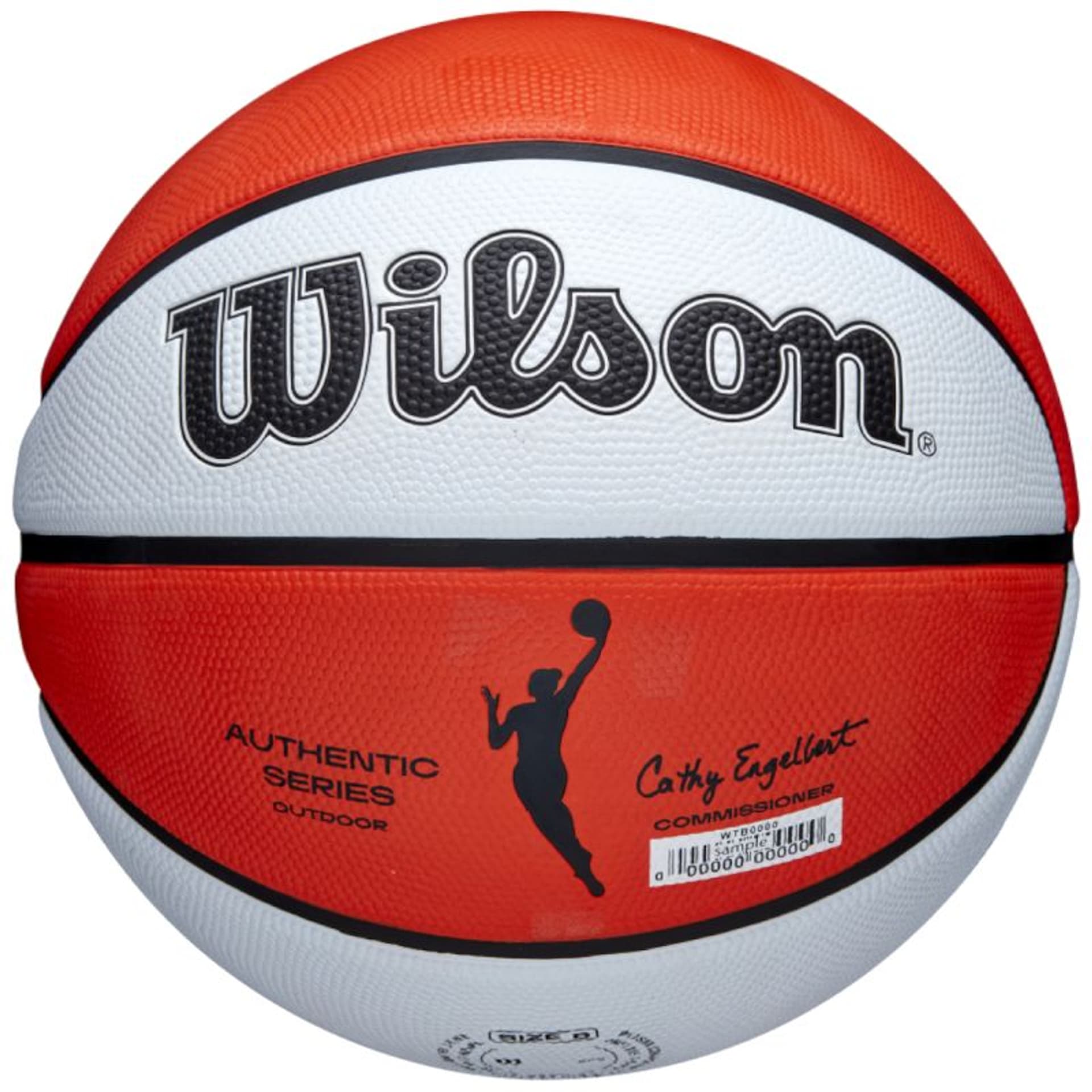 

Piłka do koszykówki Wilson WNBA Authentic Series Outdoor Ball (kolor Biały. Pomarańczowy, rozmiar 6)