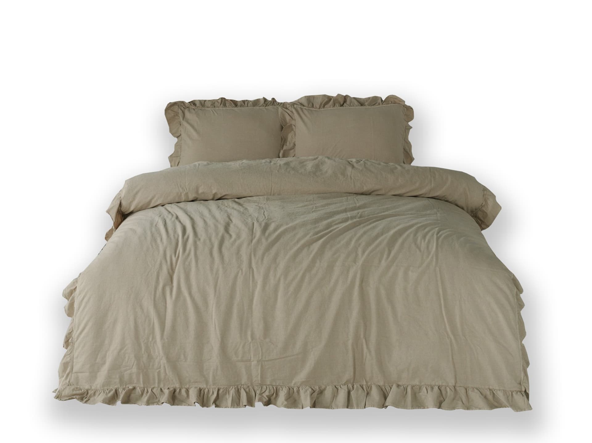 

Pościel bawełniana OXFORDTAN/160x200(P) STONEWASHED, P) stonewashe