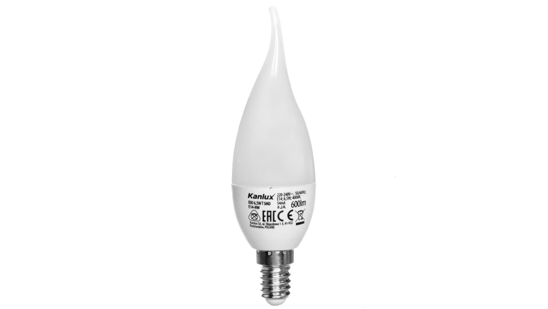 

Żarówka Źródło światła LED E14 IDO 6,5W T SMD E14-NW 600lm 4000K barwa neutralna 23491