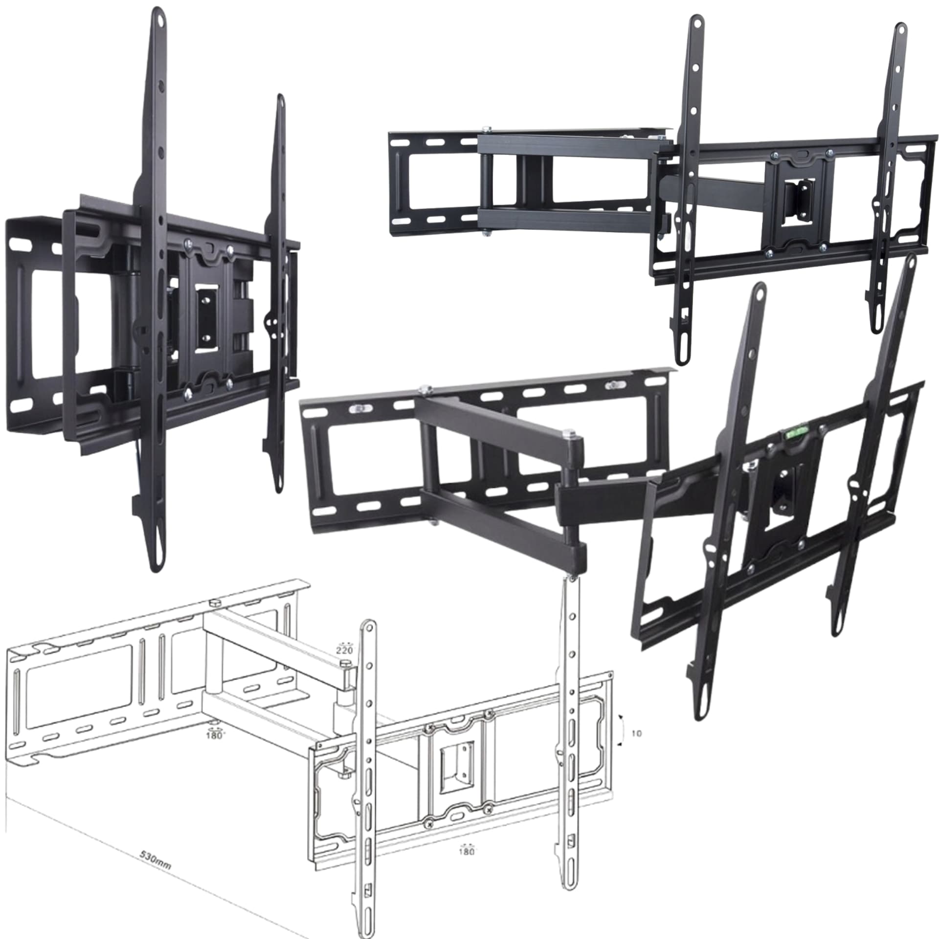 

Uchwyt TV LCD 32- 55 MANCHESTER czarny LIBOX LB-440