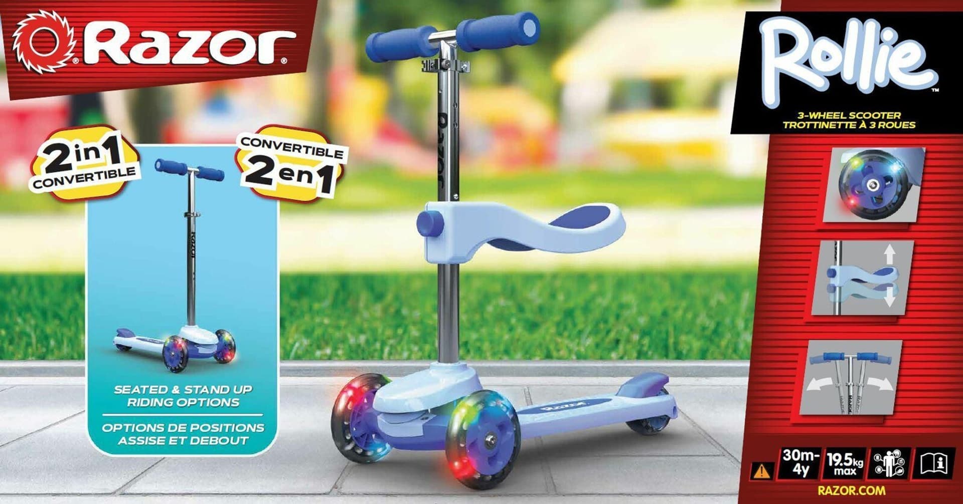 

RAZOR Hulajnoga 2w1 Rollie Blue - 20073648