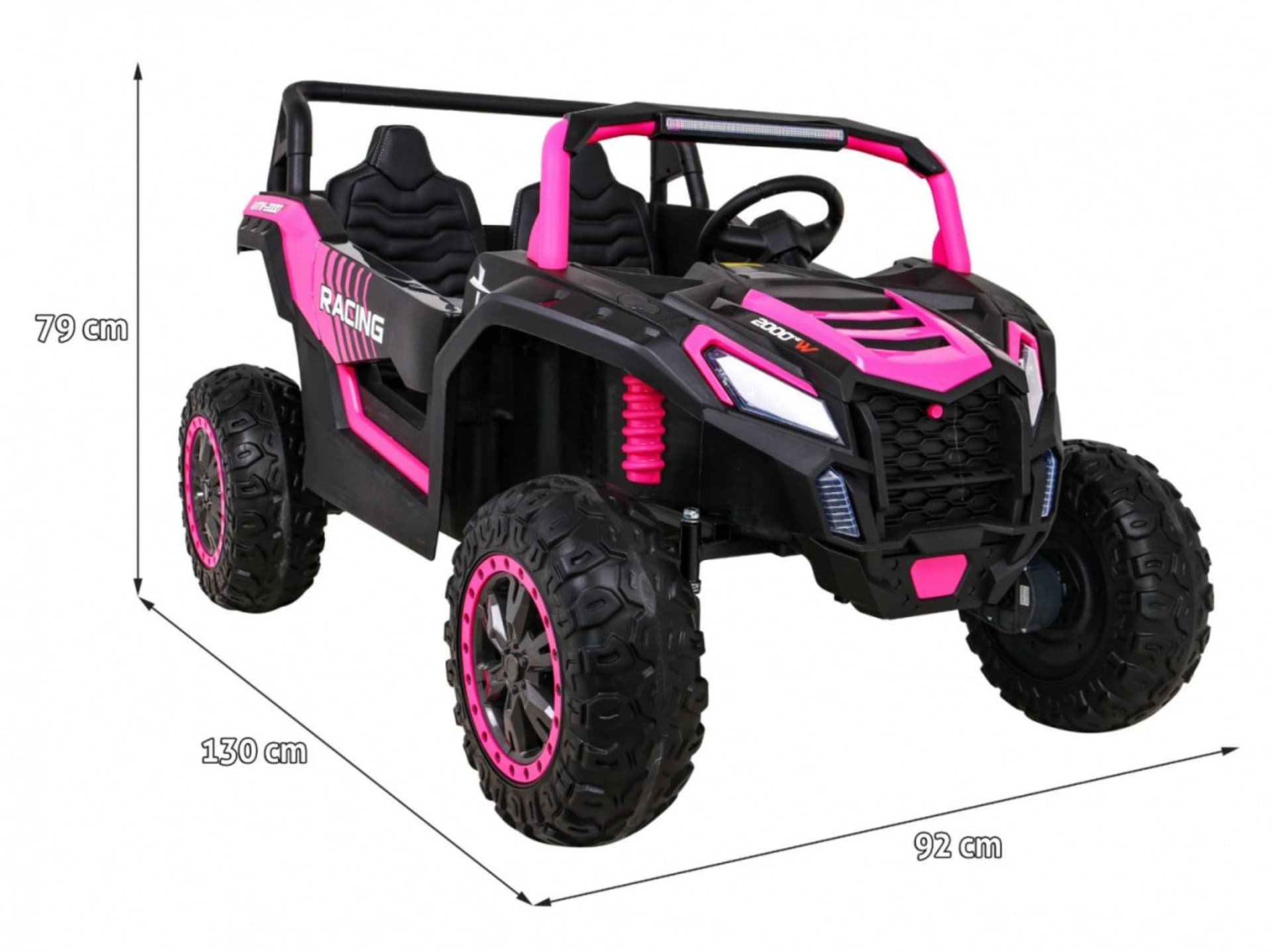 

Buggy ATV Racing dla 2 dzieci Różowy + Napęd 4x4 + Pilot + Wolny Start + MP3 LED
