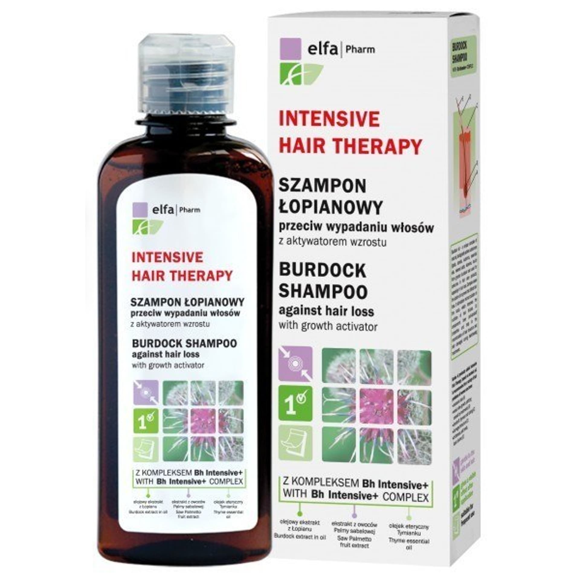 

Elfa Pharm Intensive Hair Therapy Szampon łopianowy przeciw wypadaniu włosów 200ml