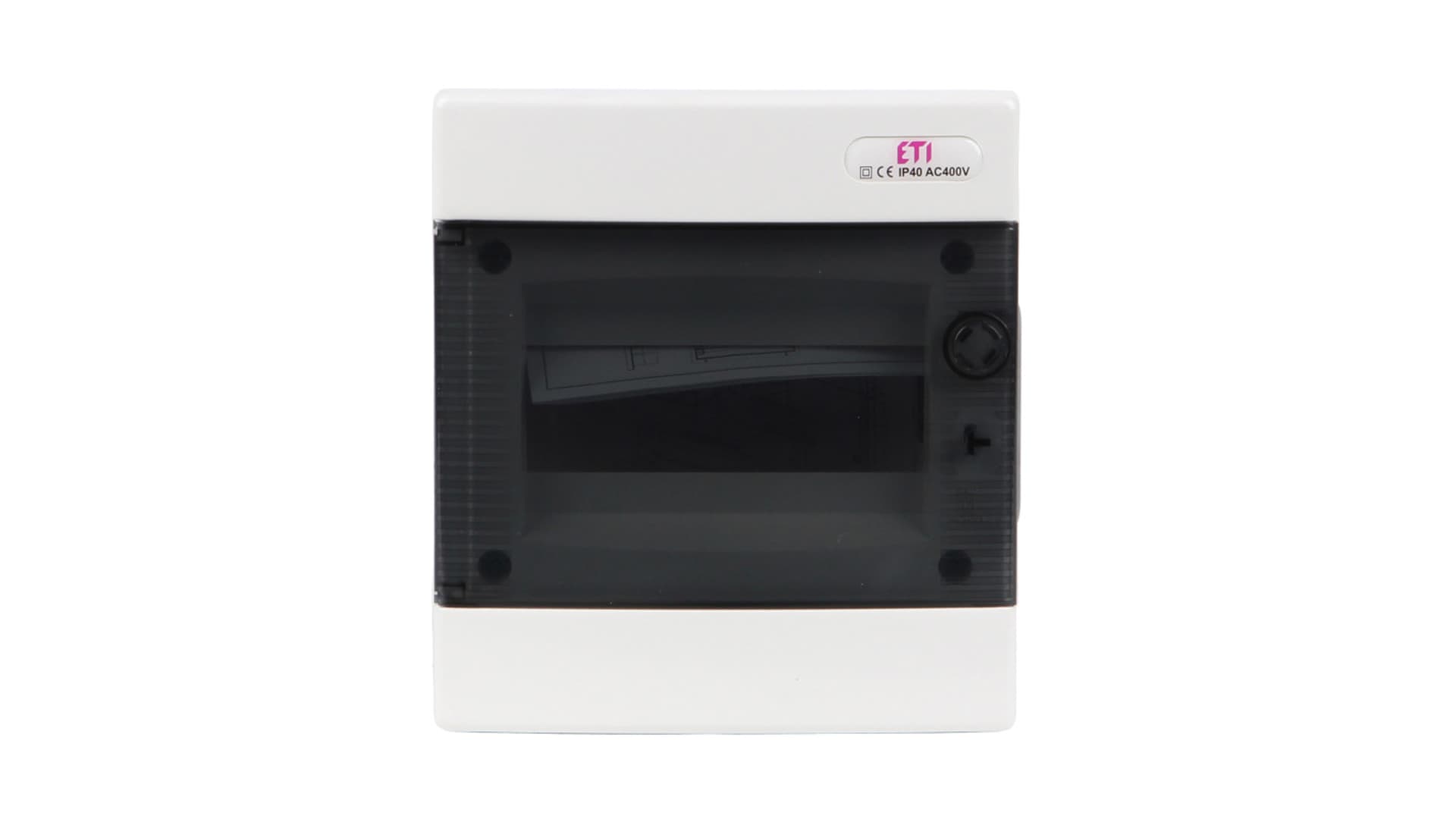 

Rozdzielnica modułowa 1x8 podtynkowa /transparentna/ IP40 ECM8PT DIDO 001101010