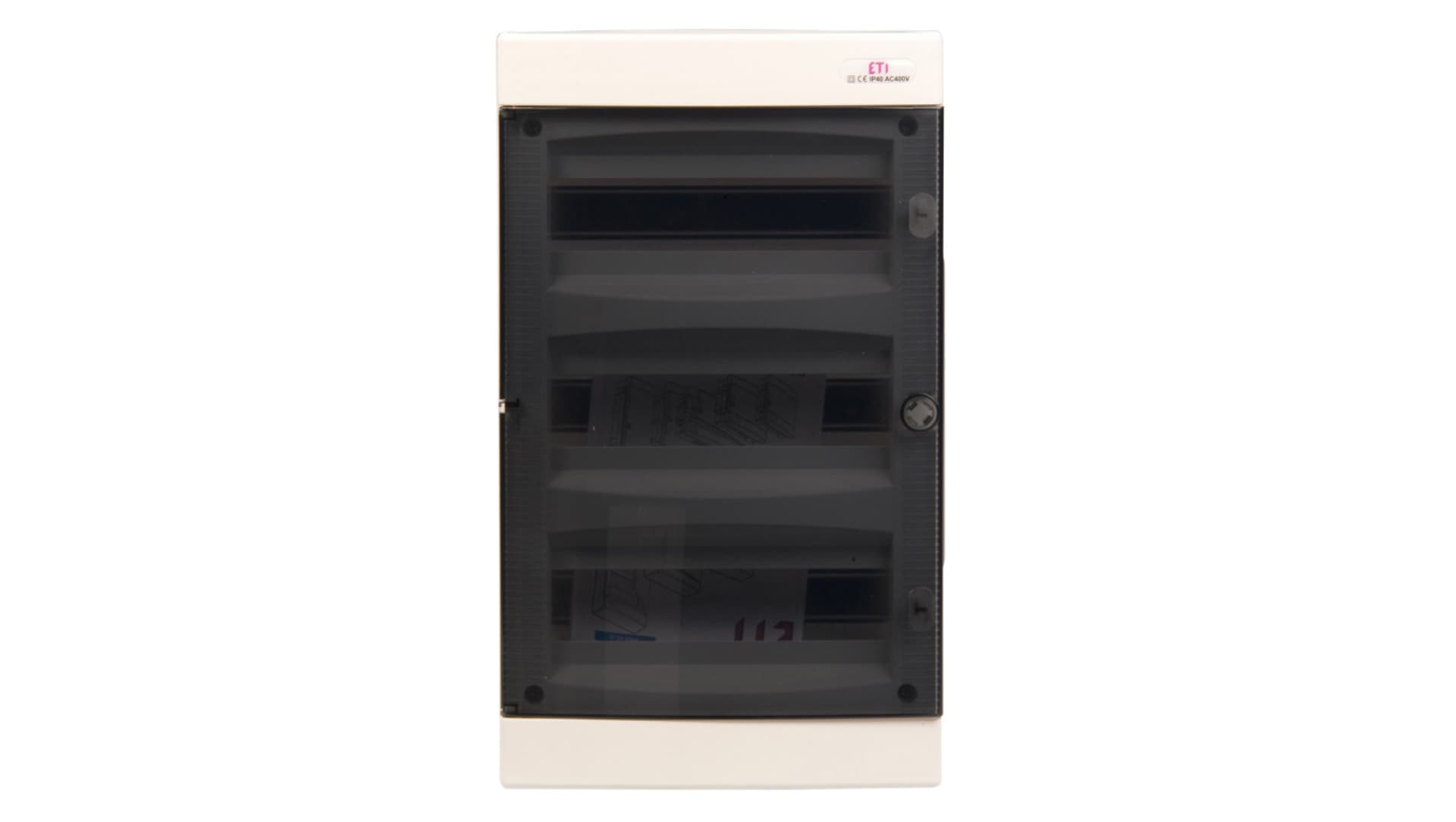 

Rozdzielnica modułowa 3x12 podtynkowa /transparentna/ IP40 ECM36PT-S DIDO 001101076
