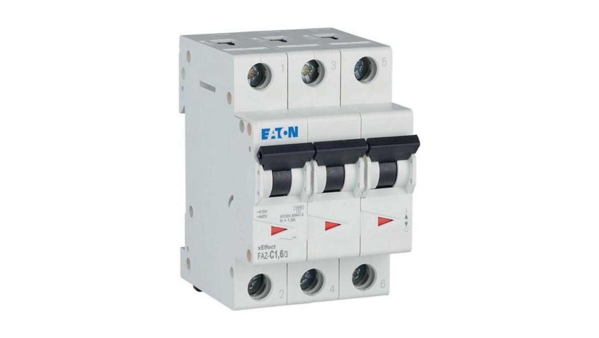 

Wyłącznik nadprądowy 3P C 1,6A 15kA AC FAZ-C1,6/3 278860
