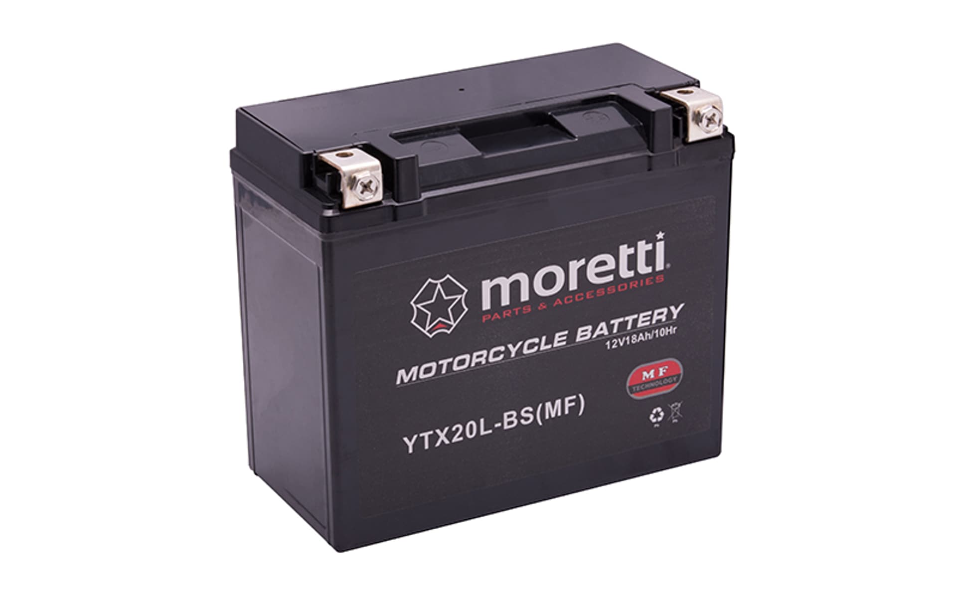 

Akumulator Moretti AGM (Gel) MTX20L-BS, Gel) mtx20l-b