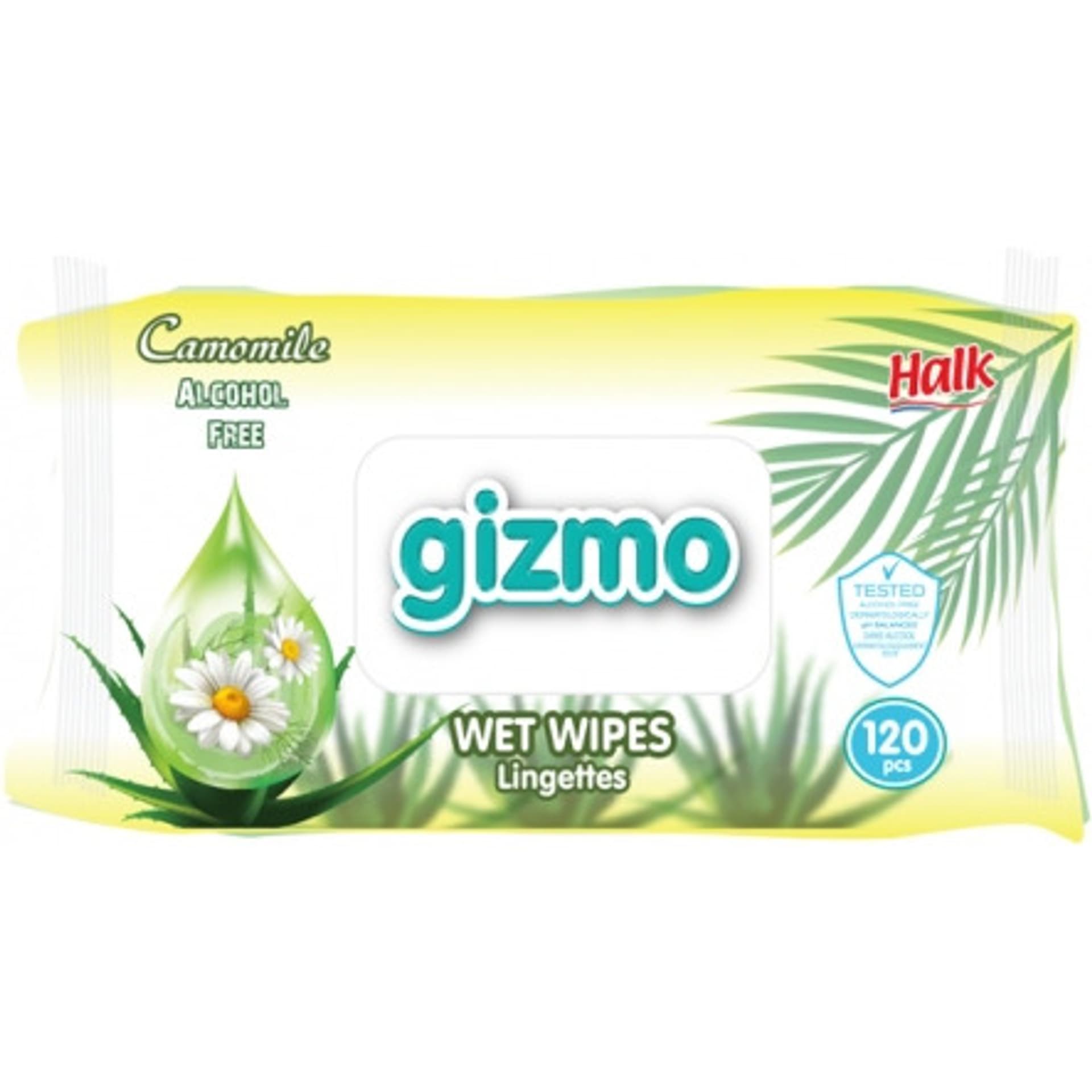 

Chusteczki higieniczne nawilżane (120 chusteczek) GIZMO, 120 chusteczek) gizm