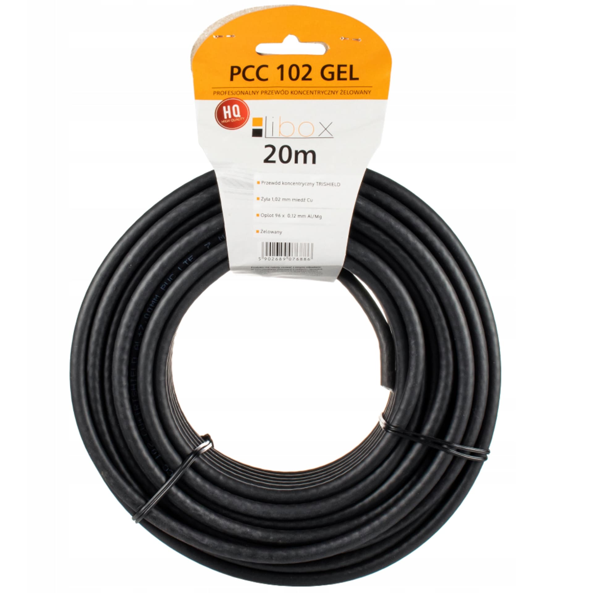 

KABEL ANTENOWY ŻEL COAXIALNY PCC102 20m PE 6,8 mm