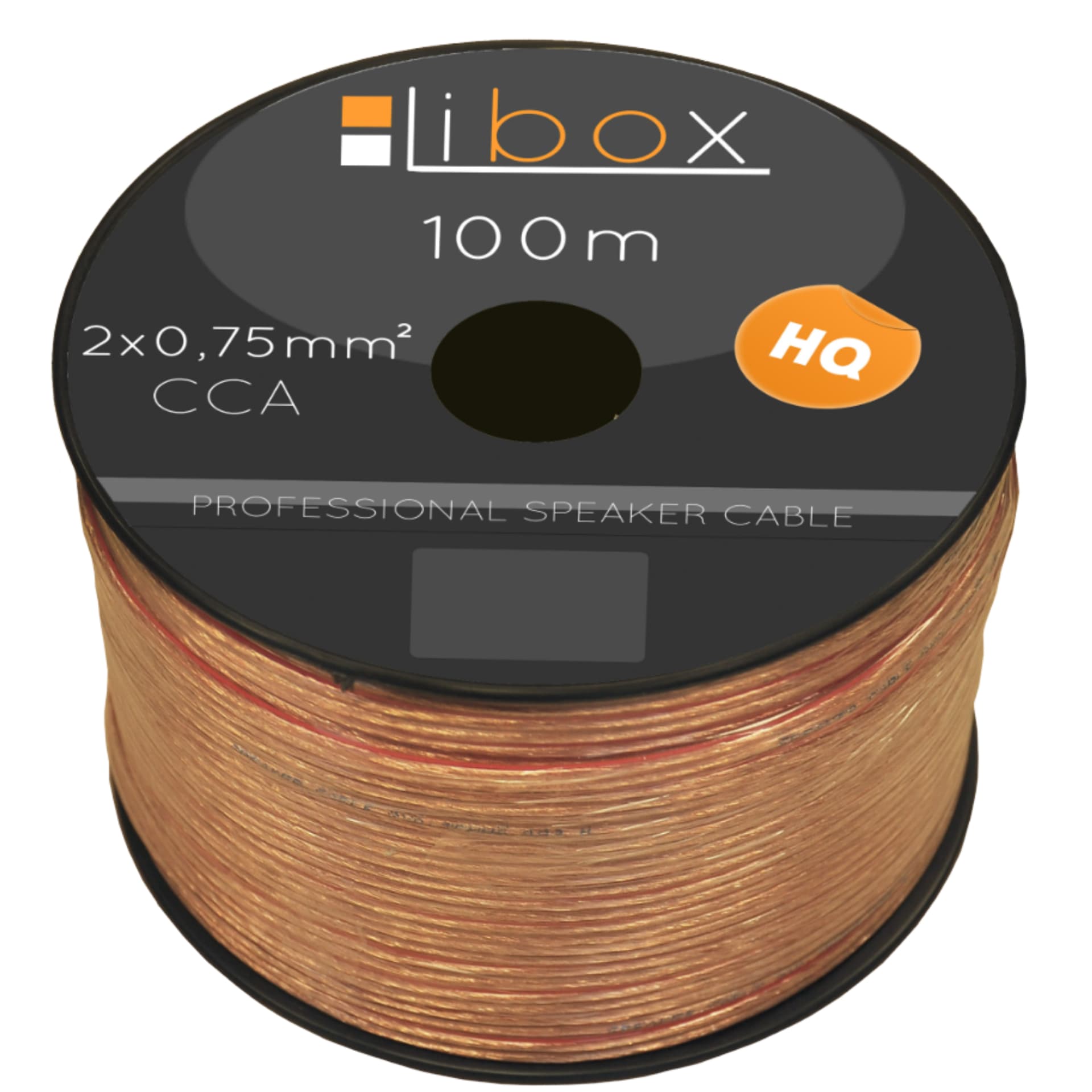 

Przewód głośnikowy CCA 2x0,75 ECa LB0006 LIBOX /100m/