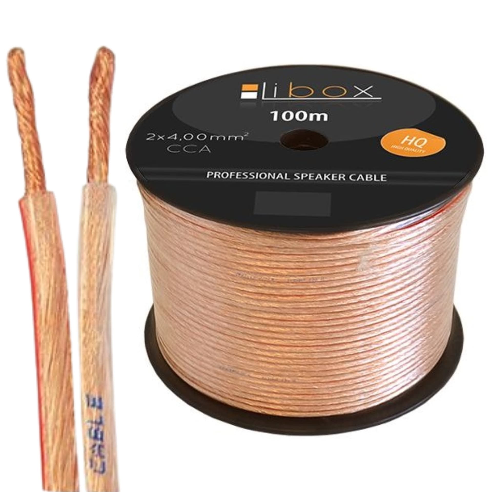 

Przewód głośnikowy CCA 2x4 ECa LB0048 LIBOX /100m/