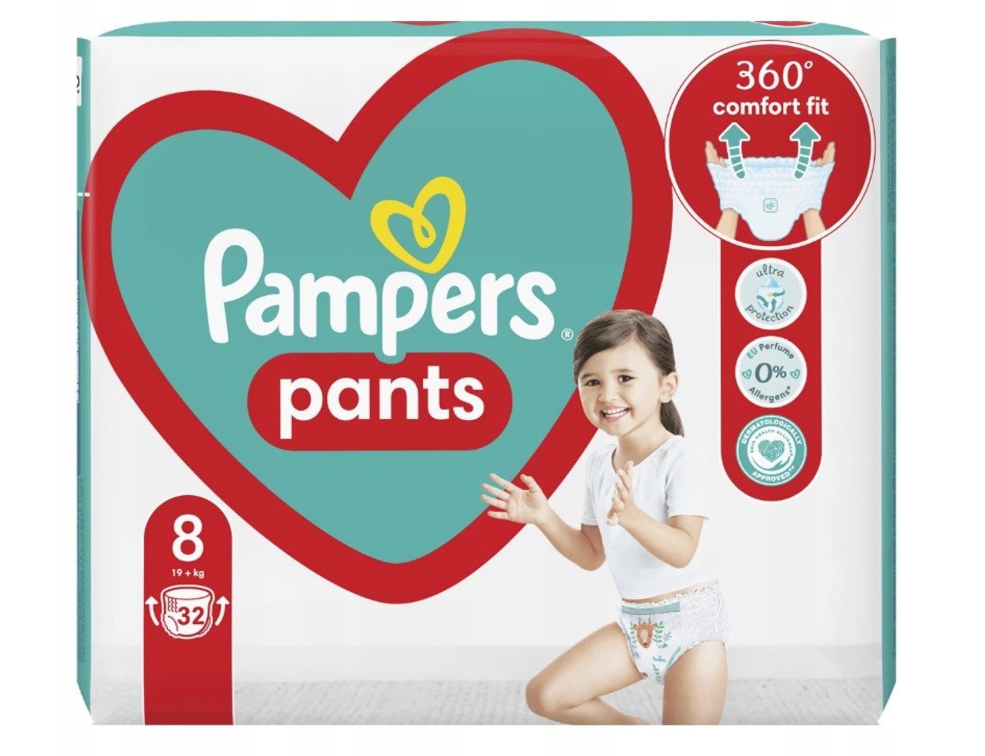 

Pampers Pieluchomajtki 19kg+, rozmiar 8-XXXLARGE, 32szt