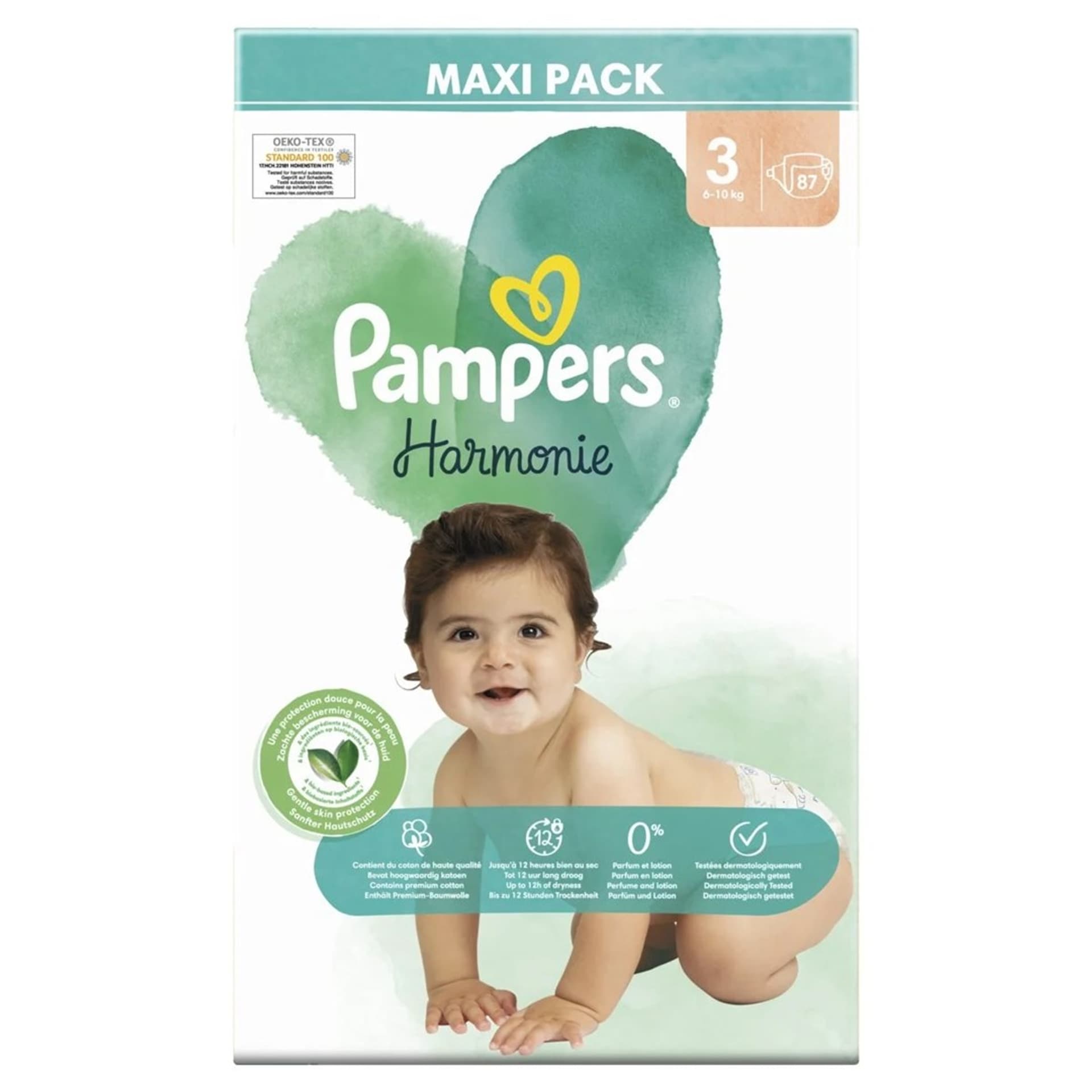 

Pampers Harmonie Baby Pieluszki 6-10kg, rozmiar 3-MIDI, 87szt