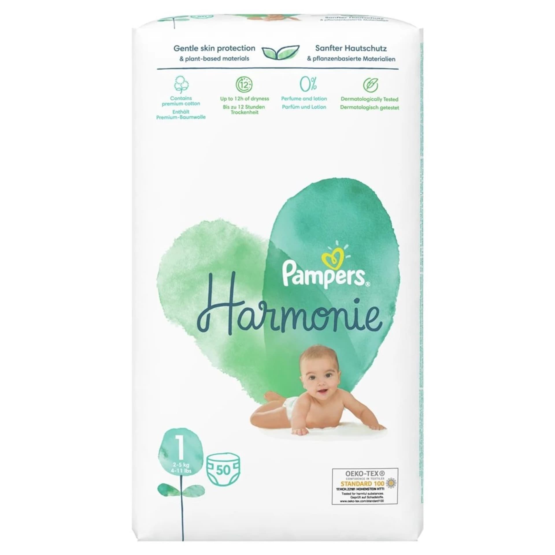 

Pampers Harmonie Pieluszki 2-5kg, rozmiar 1-NEWBORN, 50szt