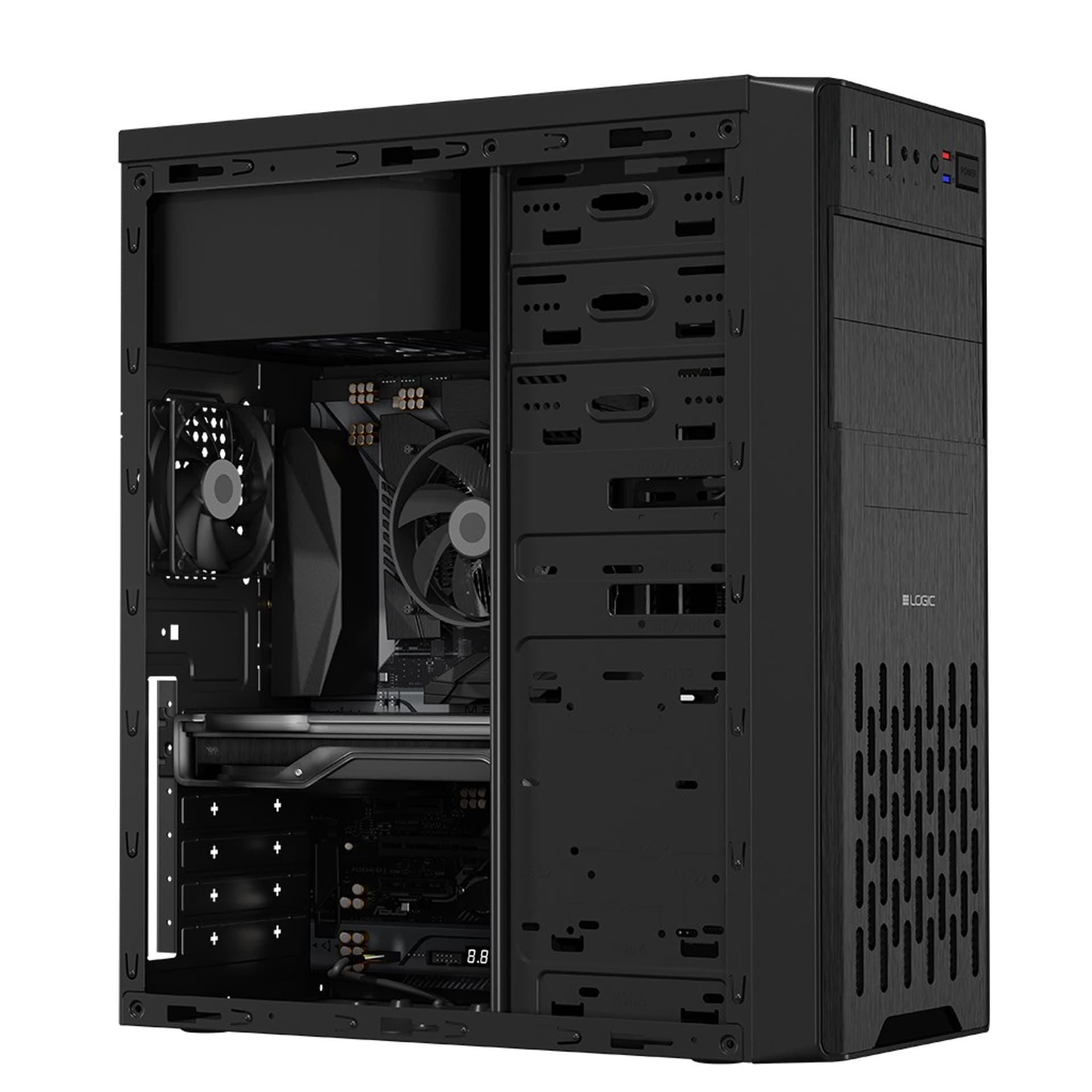 

OBUDOWA LOGIC L2 2x USB 3.0 BLACK