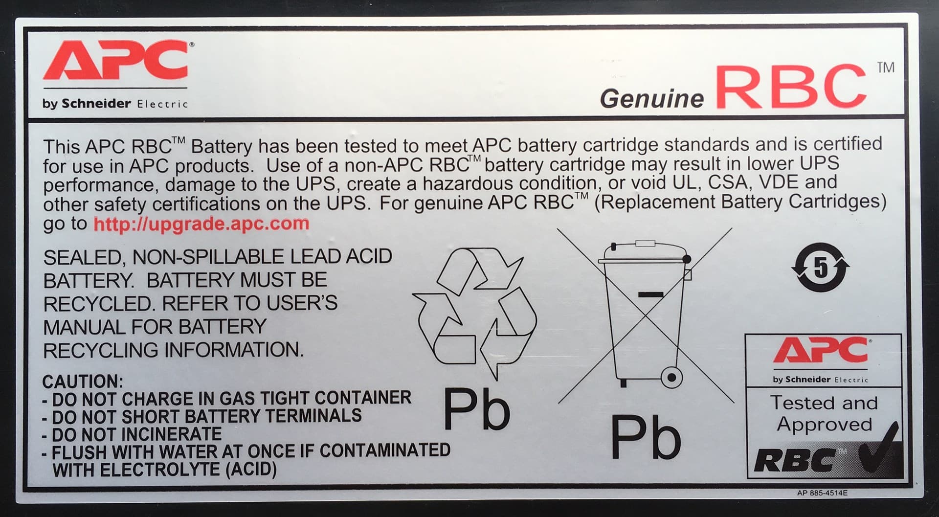 

APC Replacement Battery Cartridge #43