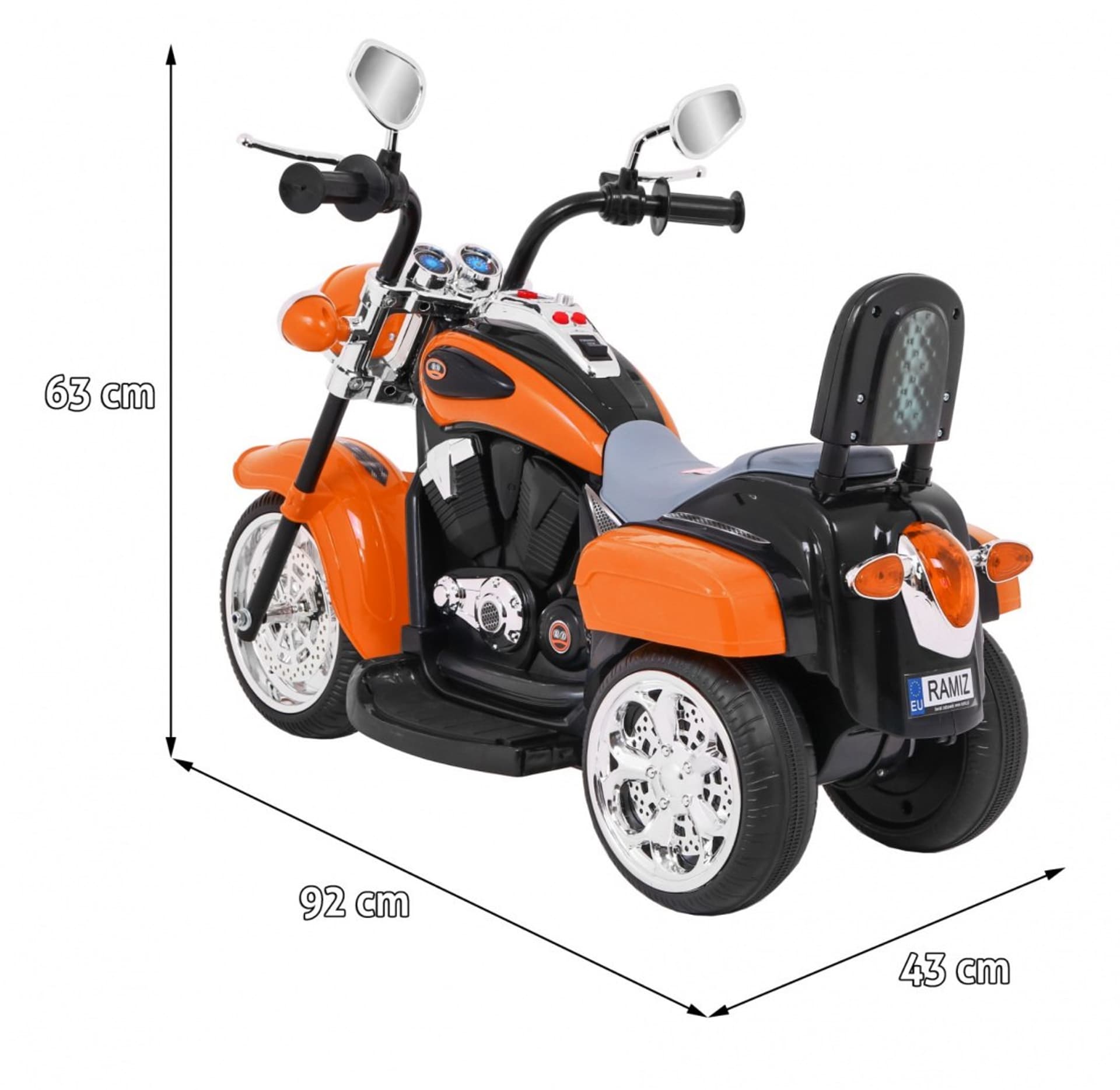

Motorek Chopper NightBike Pomarańczowy