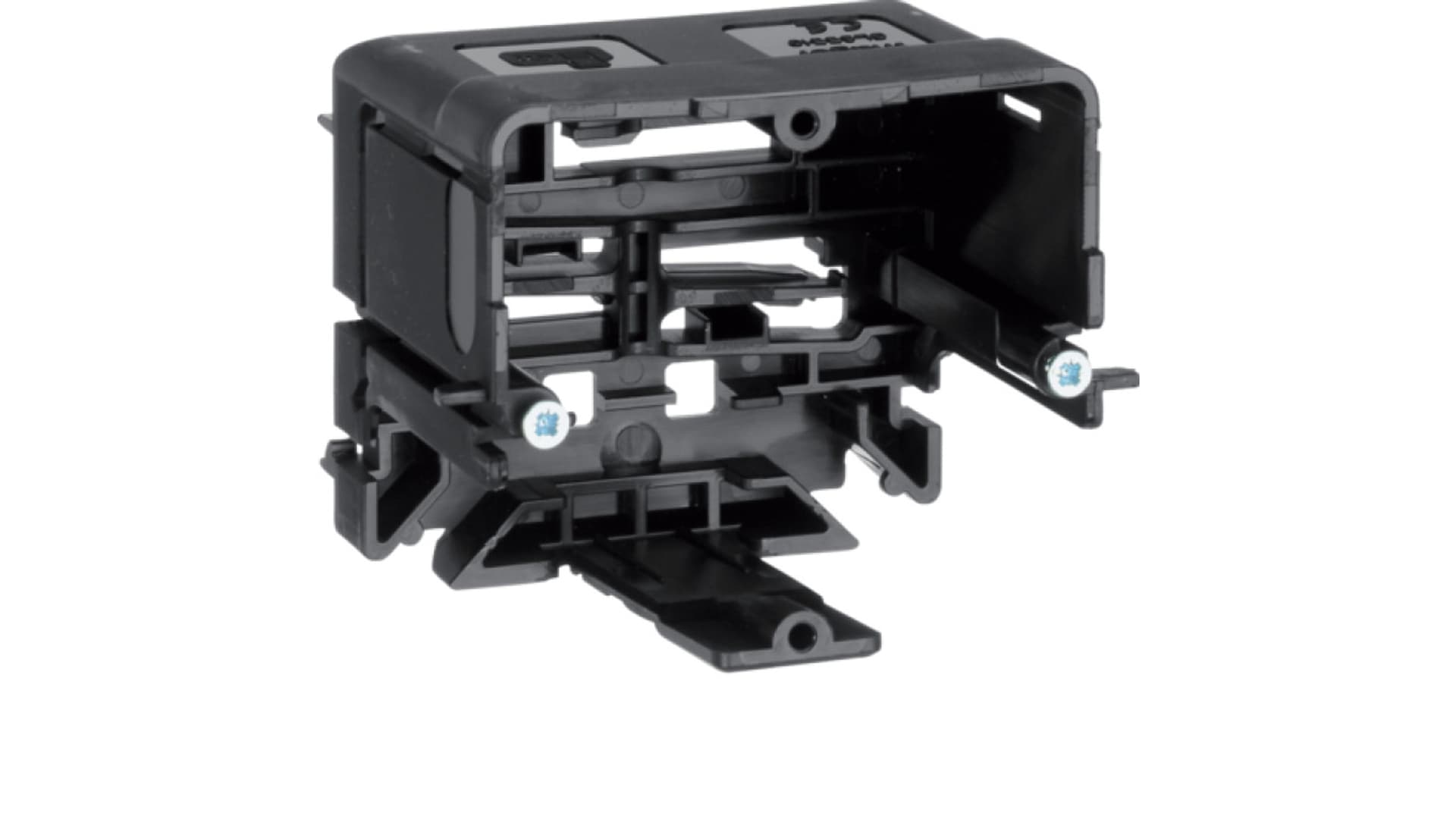 

Puszka montażowa typu C-Rail z ramką 55x64x71mm czarna GLS5510