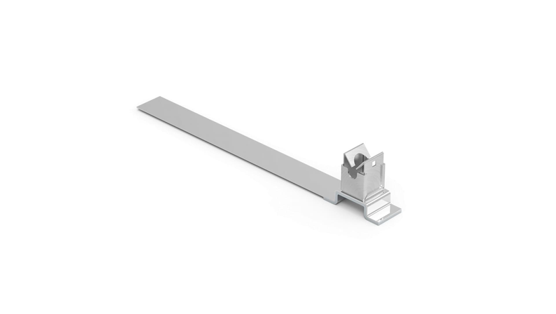 

Uchwyt pod dachówkę uniwersalny taśmowy niski 44x255x25mm NI /21004005/