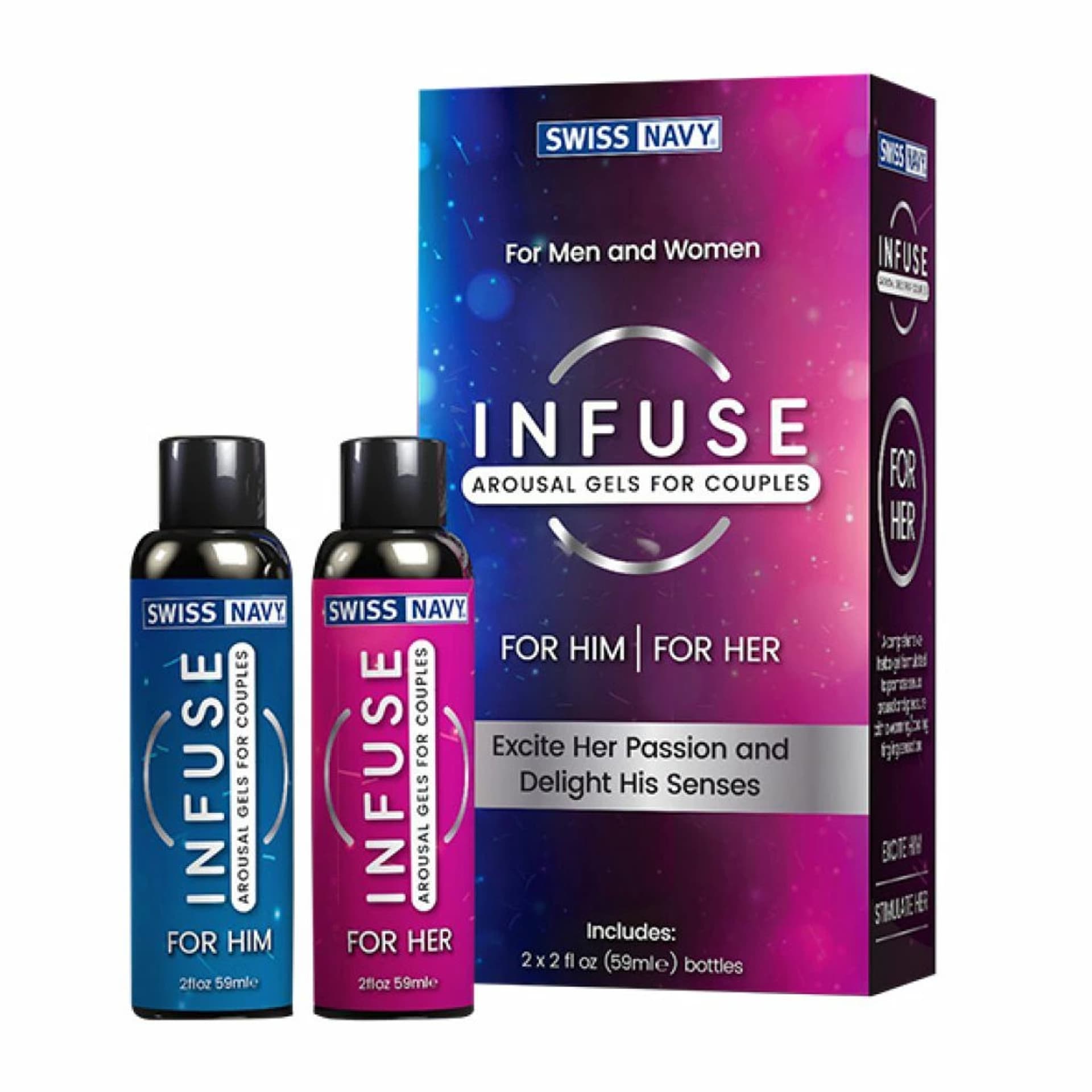 

Swiss Navy Infuse 2-in-1 Arousal Gel for Him&Her