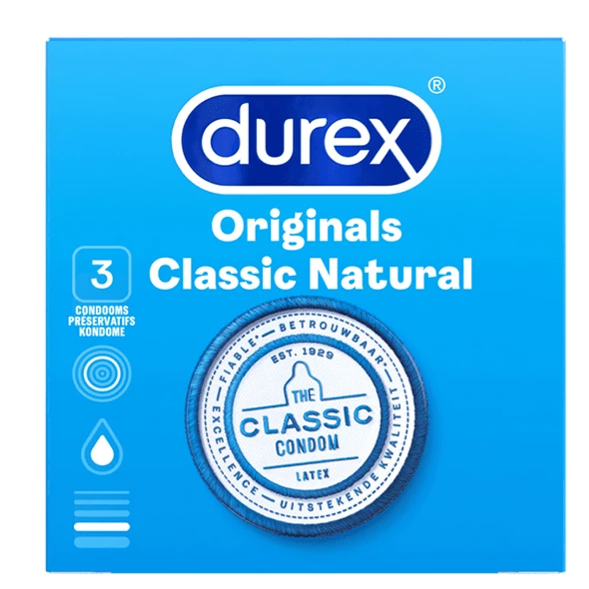 

Prezerwatywy - Durex Originals Classic Natural 3 szt