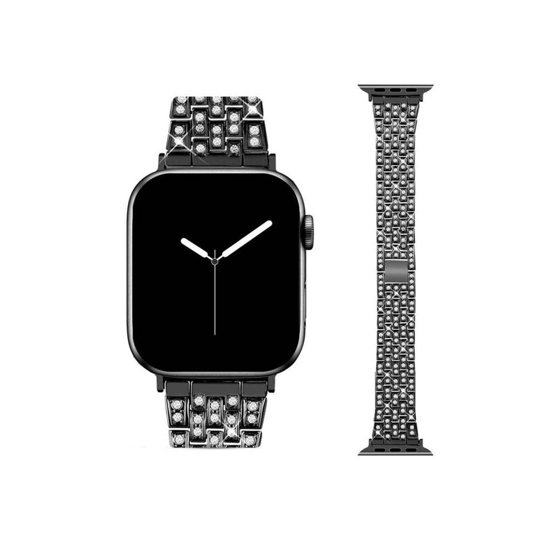 

Pasek do APPLE WATCH 4 / 5 / 6 / 7 / 8 / SE (38 / 40 / 41 MM) Diamond Bumper czarne, 38 / 40 / 41 mm) diamond bumper czarn