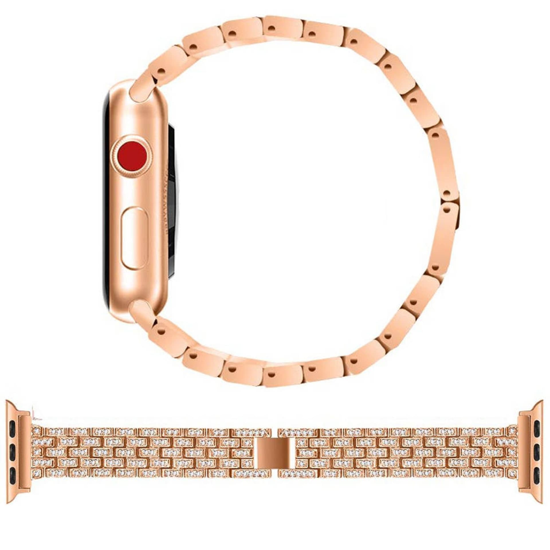 

Pasek do APPLE WATCH 4 / 5 / 6 / 7 / 8 / SE / ULTRA (42 / 44 / 45 / 49 MM) Diamond Bumper szampańskie, 42 / 44 / 45 / 49 mm) diamond bumper szampański