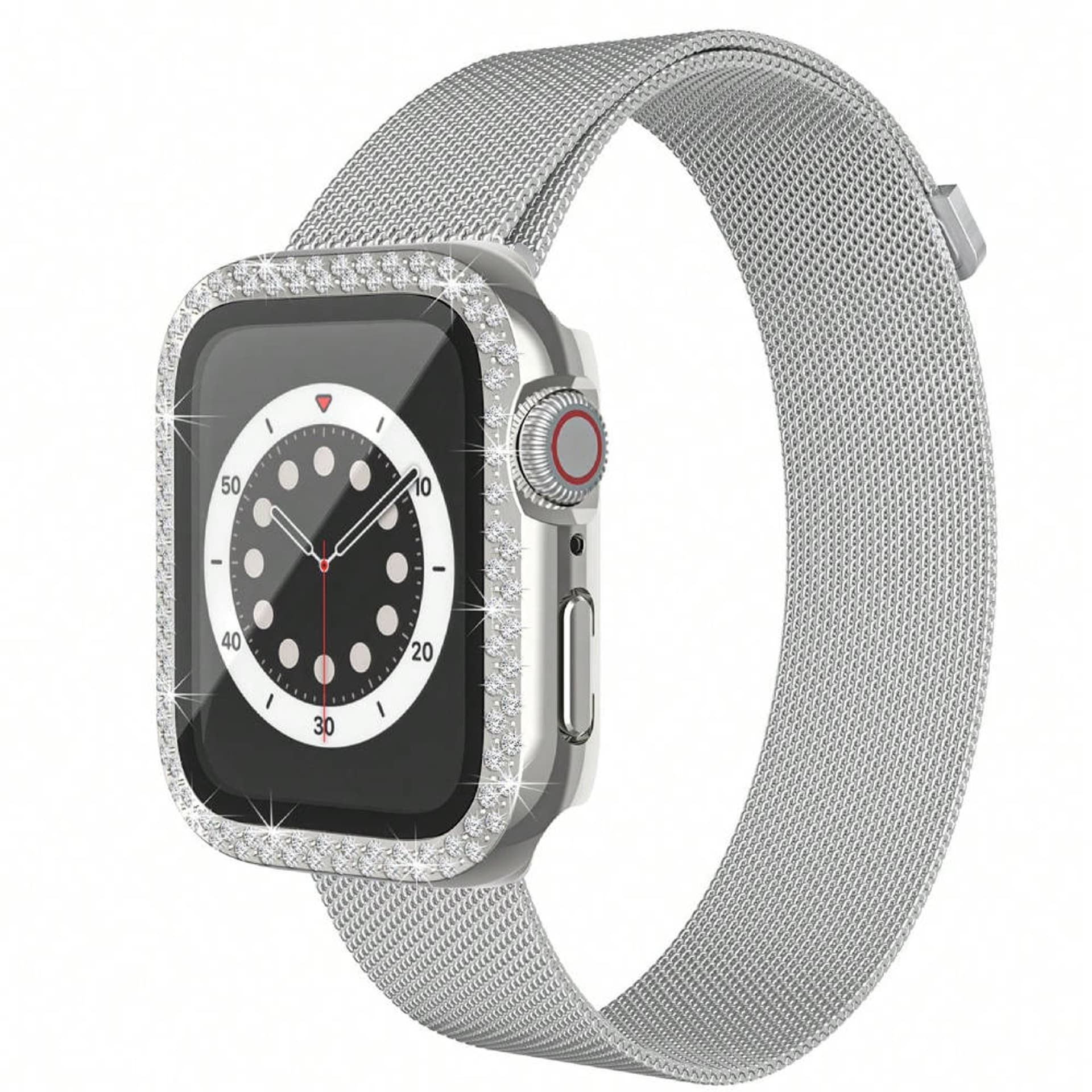 

Etui do APPLE WATCH 4 / 5 / 6 / SE (40MM) Diamond Bumper srebrne, 40mm) diamond bumper srebrn