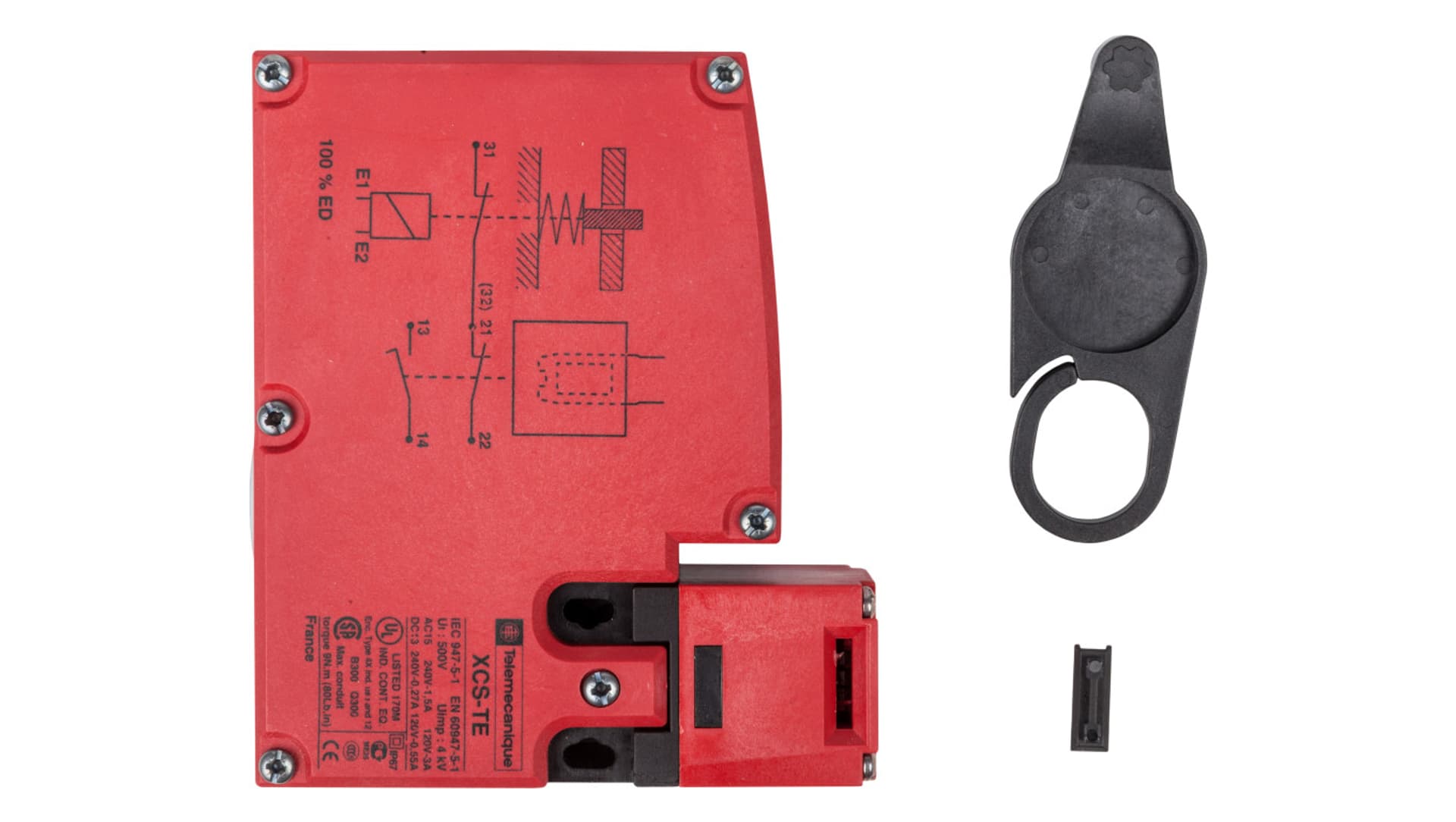 

Wyłącznik krańcowy bezpieczeństwa 1Z 1R blokada magnetyczna 24V AC/DC PREVENTA XCSTE5311
