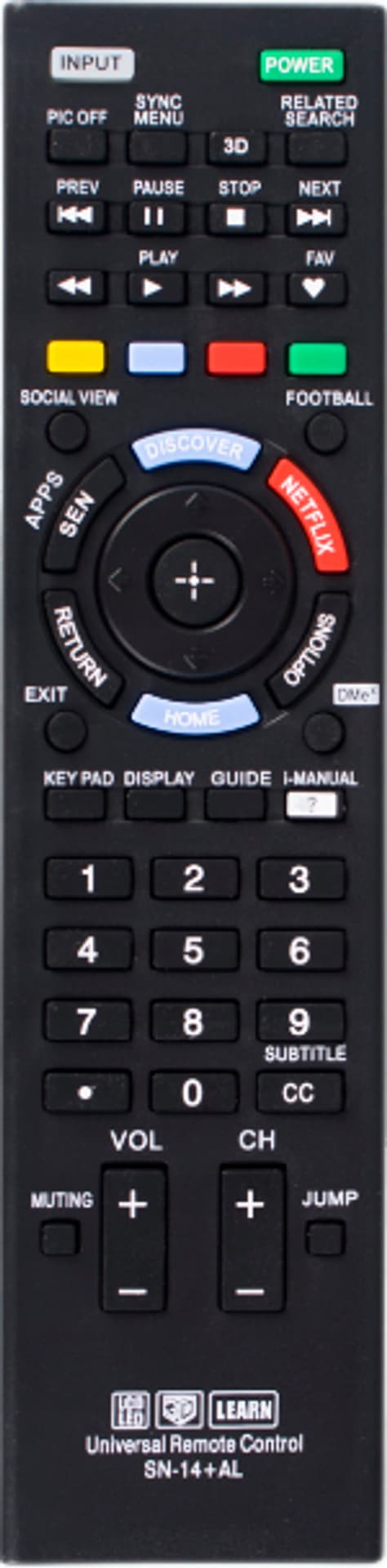

Pilot uniwersalny do TV SONY SN-14+AL LIBOX LB0141