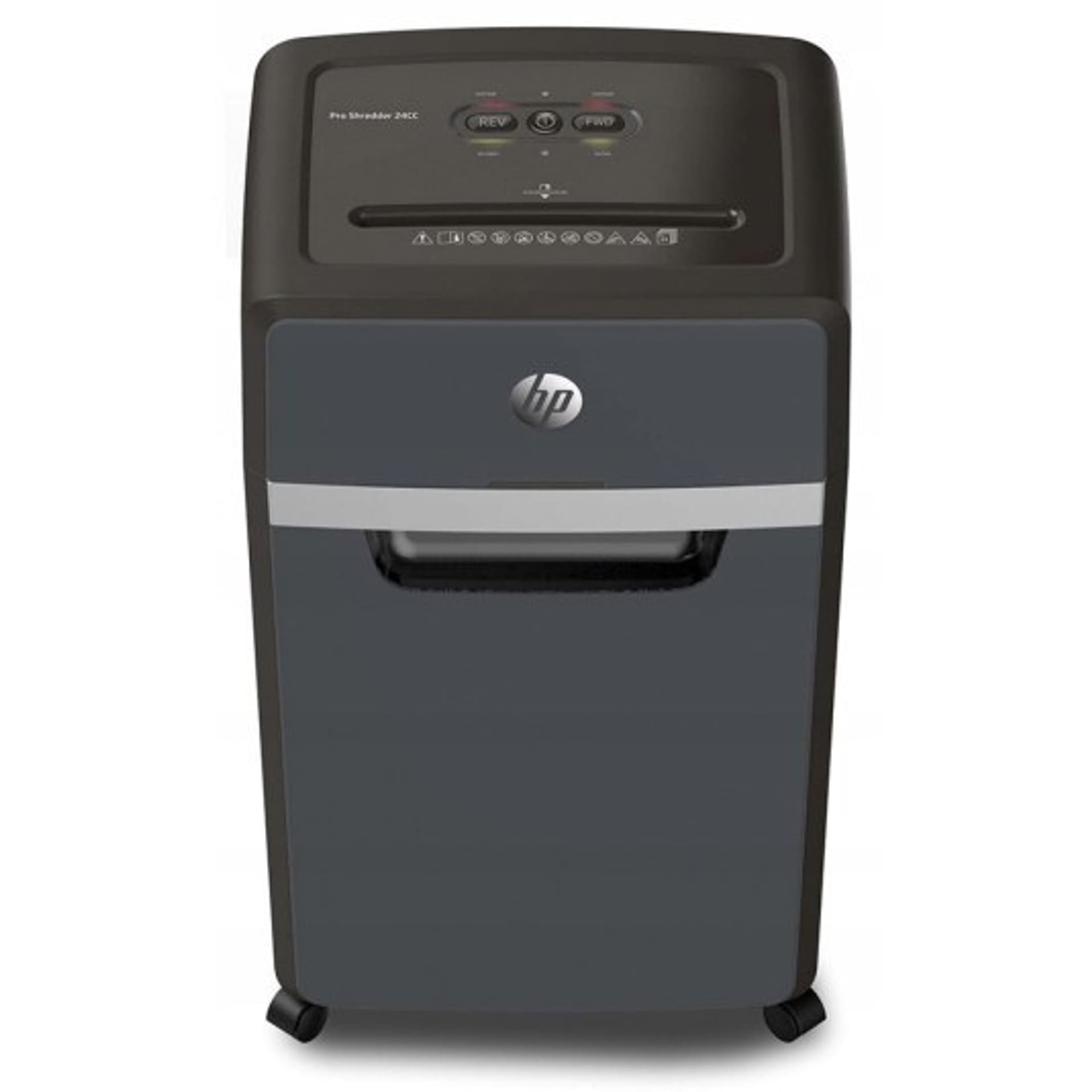 

Niszczarka HP PRO SHREDDER 24CC, ścinki, P-4, 24 kart., 30l, ciemnoszara