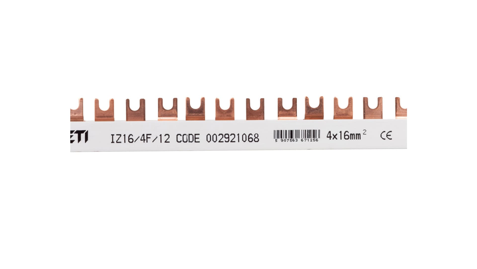 

Szyna łączeniowa widełkowa 4P 100A 16mm2 (12mod.) IZ16/4F/12 002921068, 12mod.) iz16/4f/12 00292106