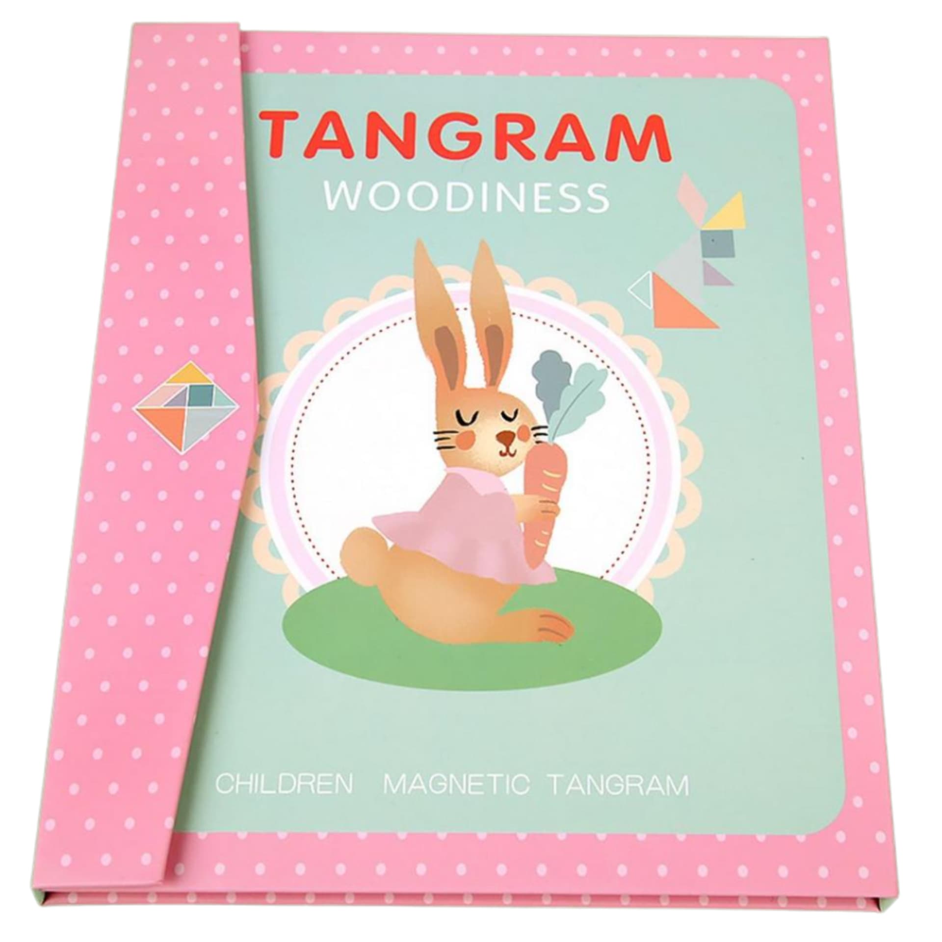 

TANGRAM KSIĄŻECZKA UKŁADANKA KLOCKI 3D DREWNIANE