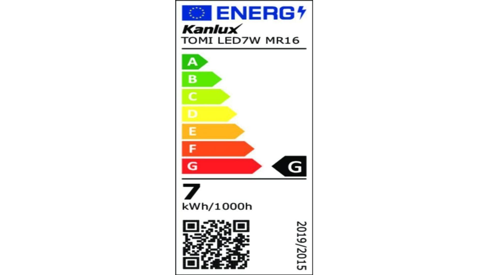 

Żarówka Źródło światła LED Gx5,3 TOMI LED7W MR16-CW 580lm 5300K barwa zimna 22707