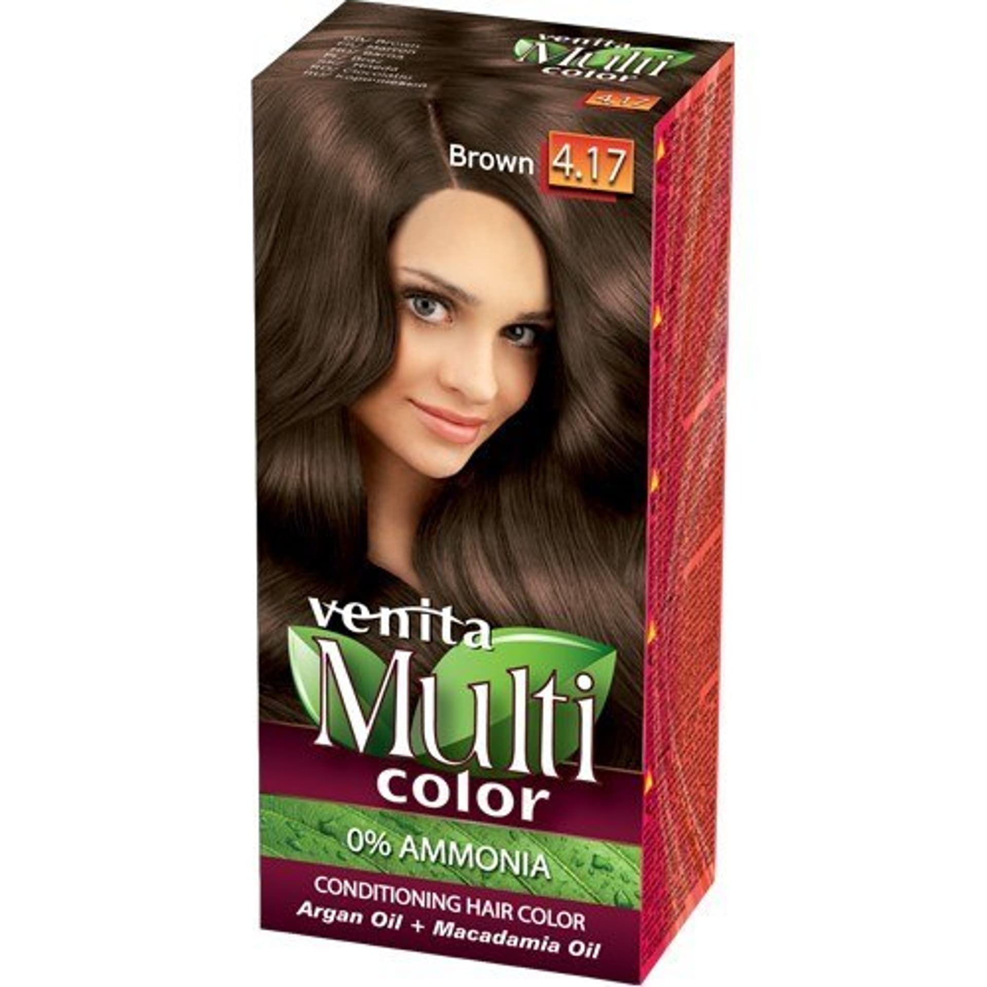 

VENITA Farba do włosów bez amoniaku Multi Color - 4.17 Brown 1op.