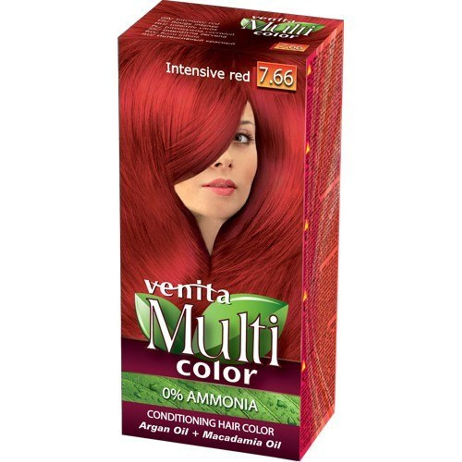 

VENITA Farba do włosów bez amoniaku Multi Color - 7.66 Intensive Red 1op.