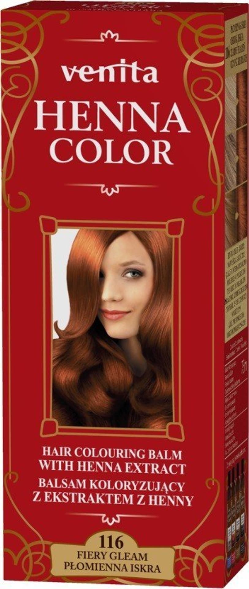

VENITA Henna Color Balsam koloryzujący z ekstraktem z Henny - 116 Płomienna Iskra 1op.