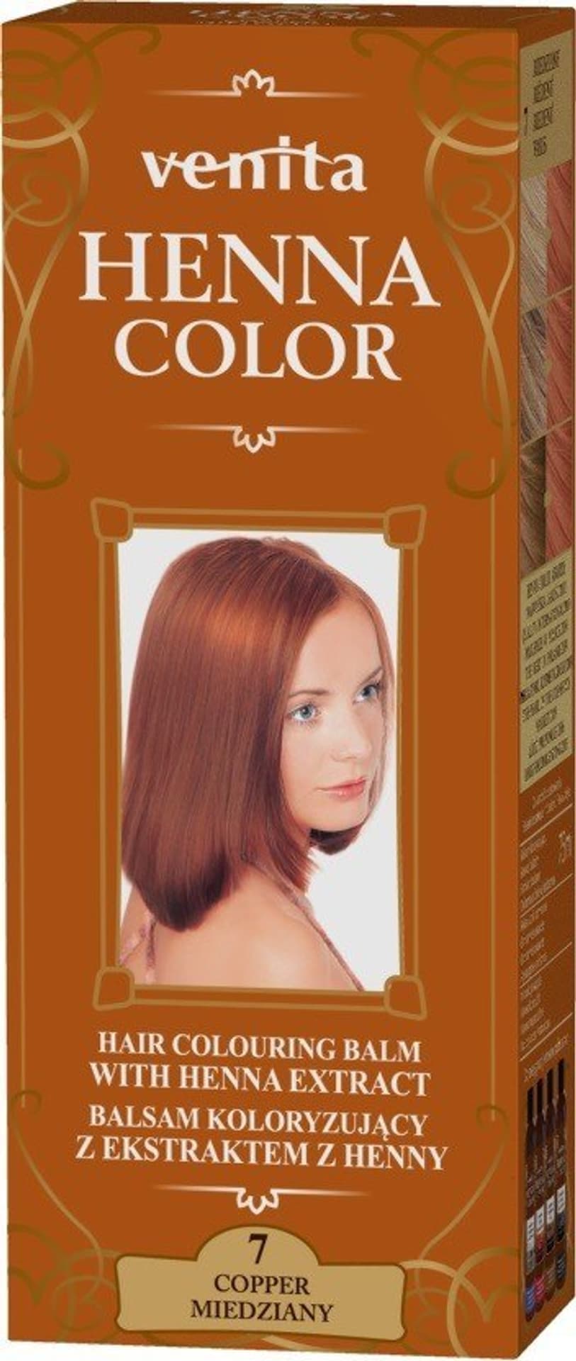 

VENITA Henna Color Balsam koloryzujący z ekstraktem z Henny - 7 Miedziany 1op.